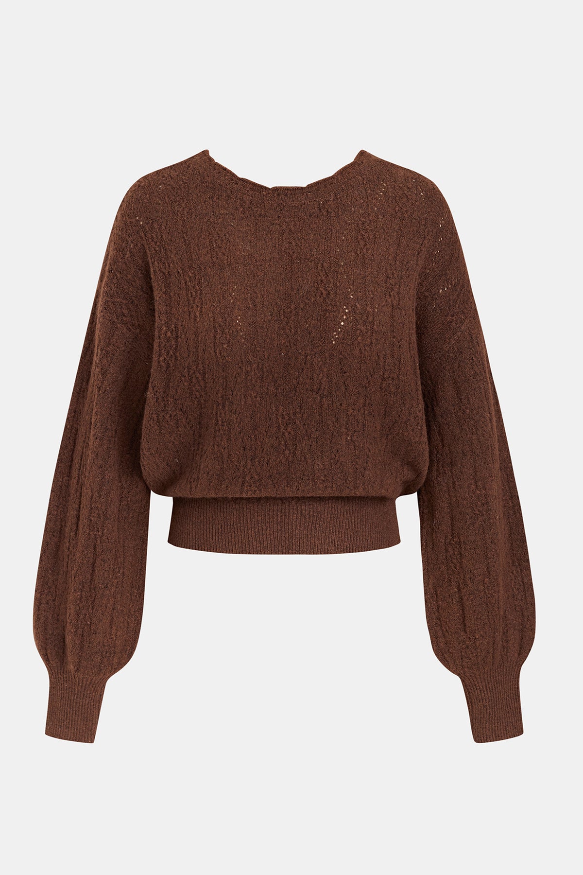 Falling for Fall Brown Reversible Sweater