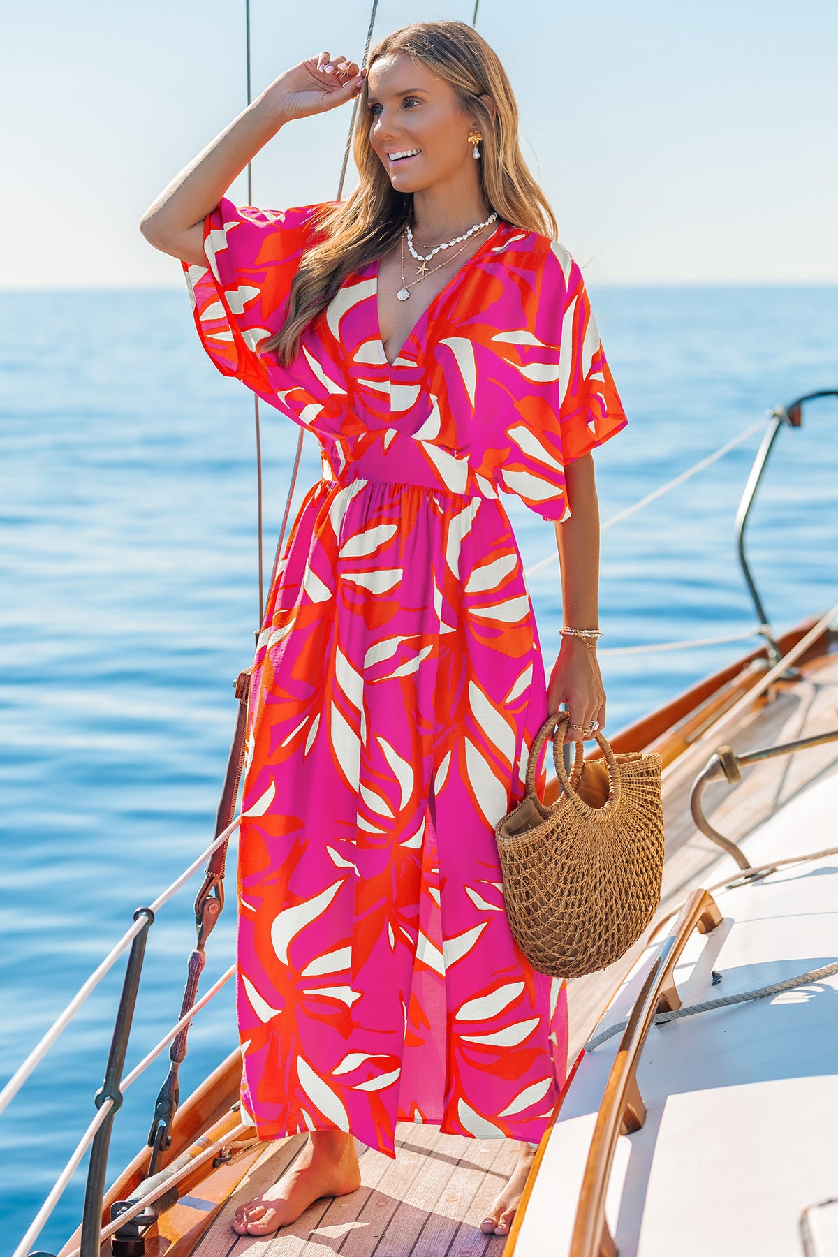 Feel It in My Soul Tropical Midi Dress