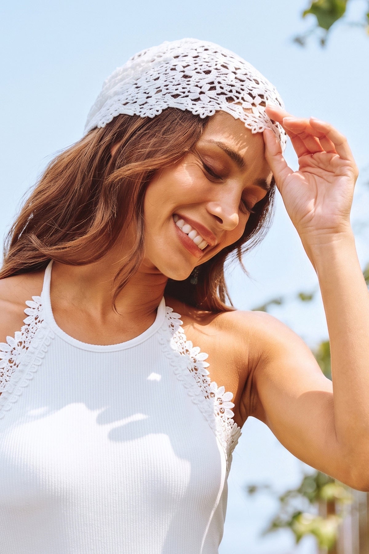 Festival Season White Scarf