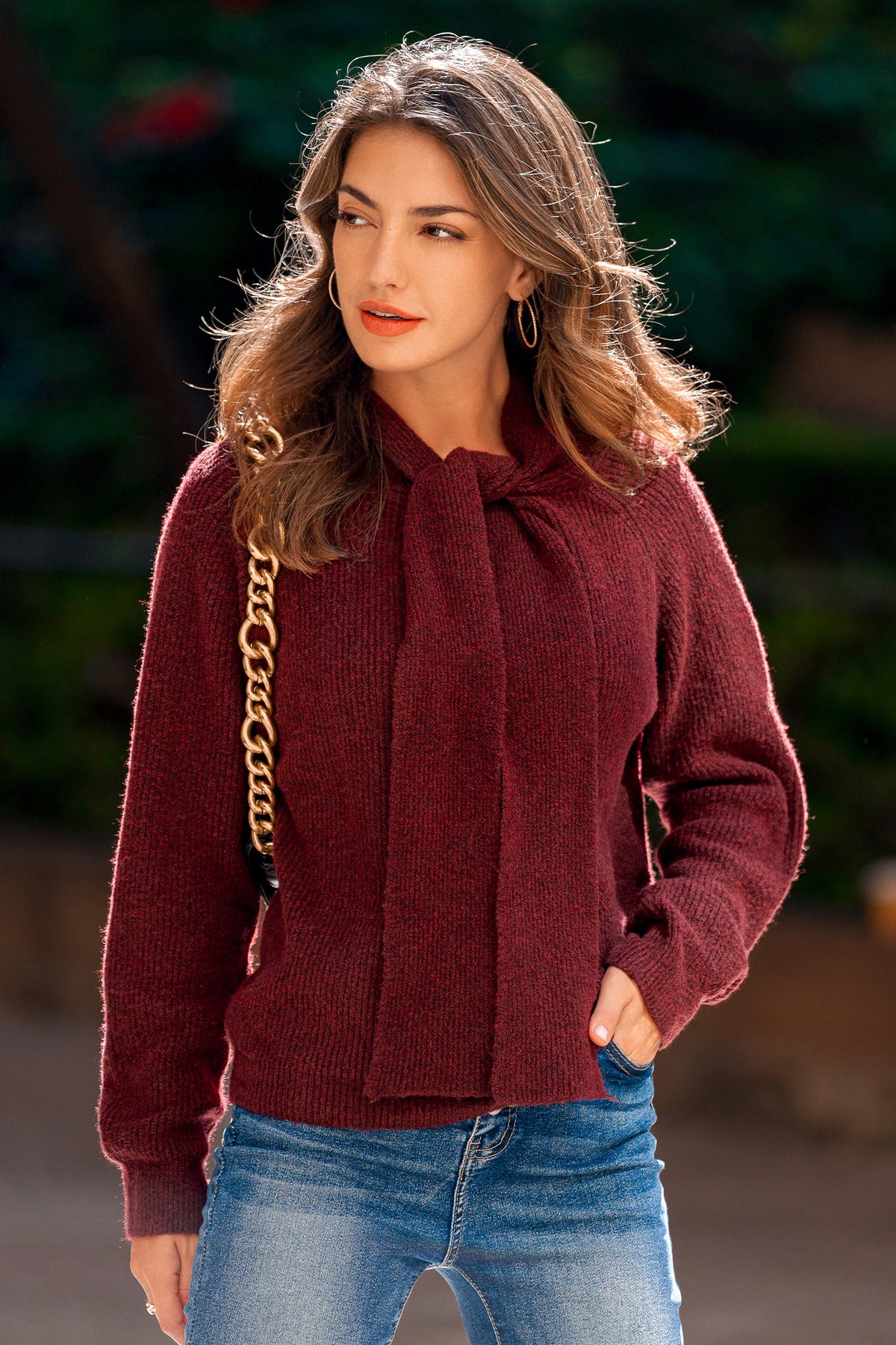 Finishing Touch Red Sweater