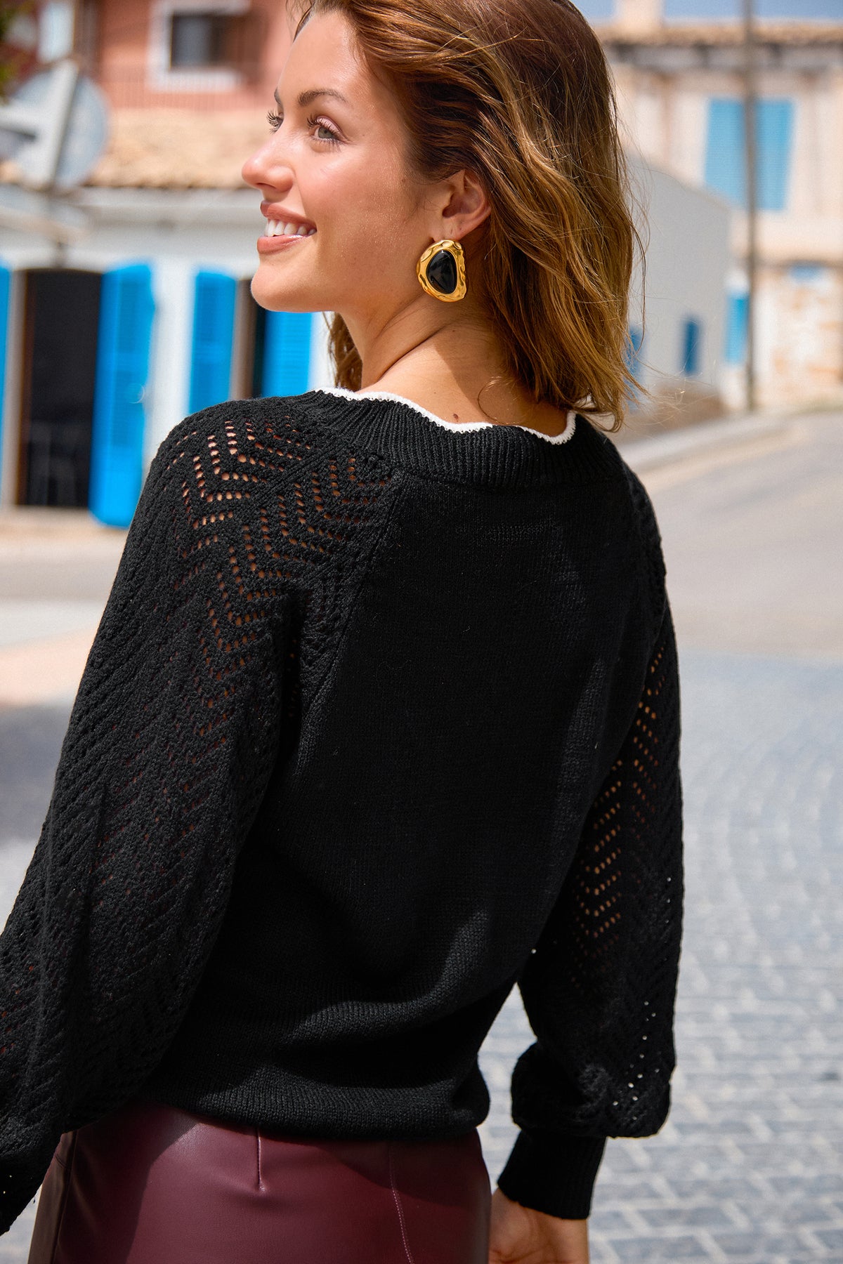 Fireside Favorite Black Sweater