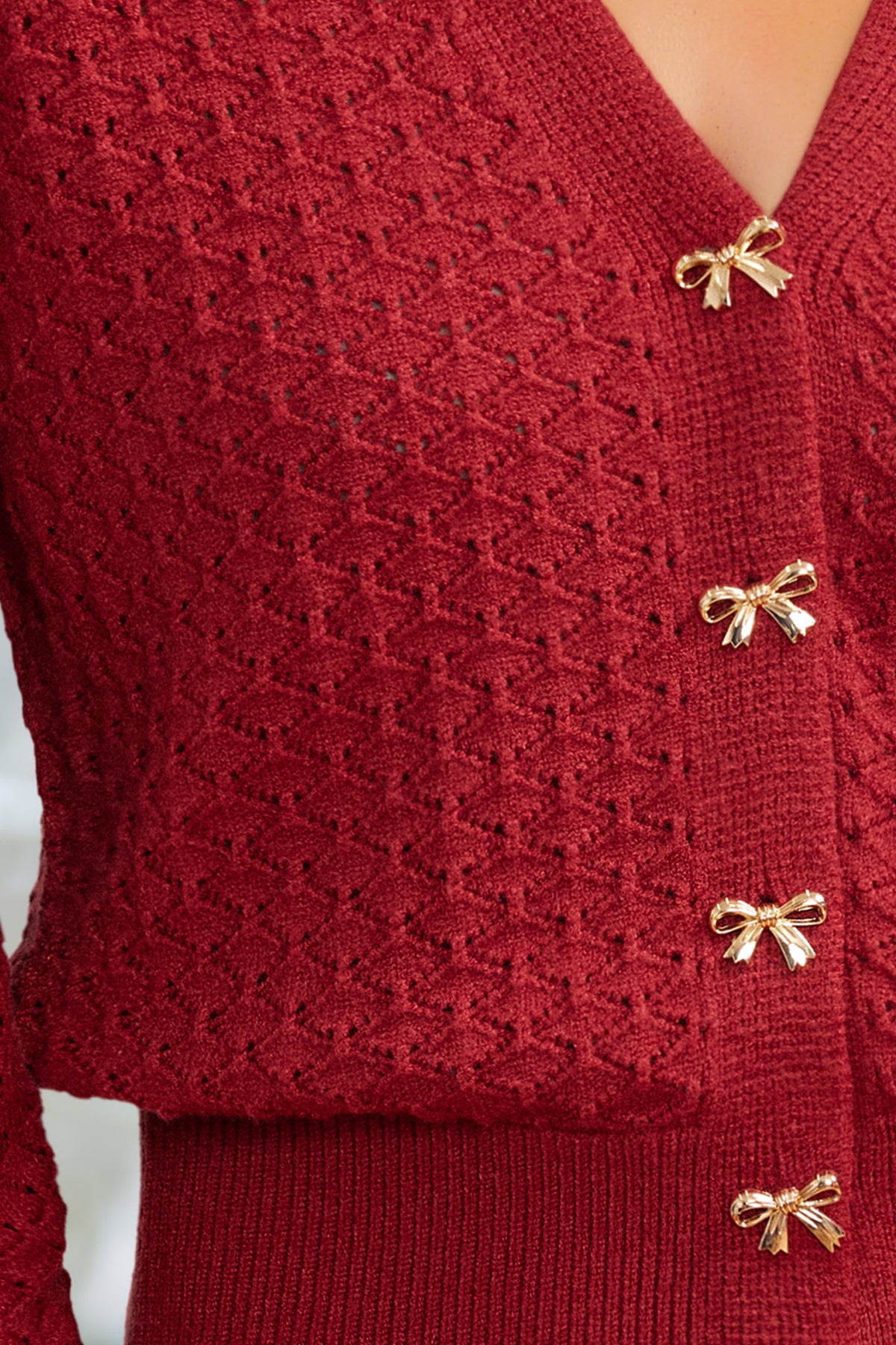 First Love Red Cardigan