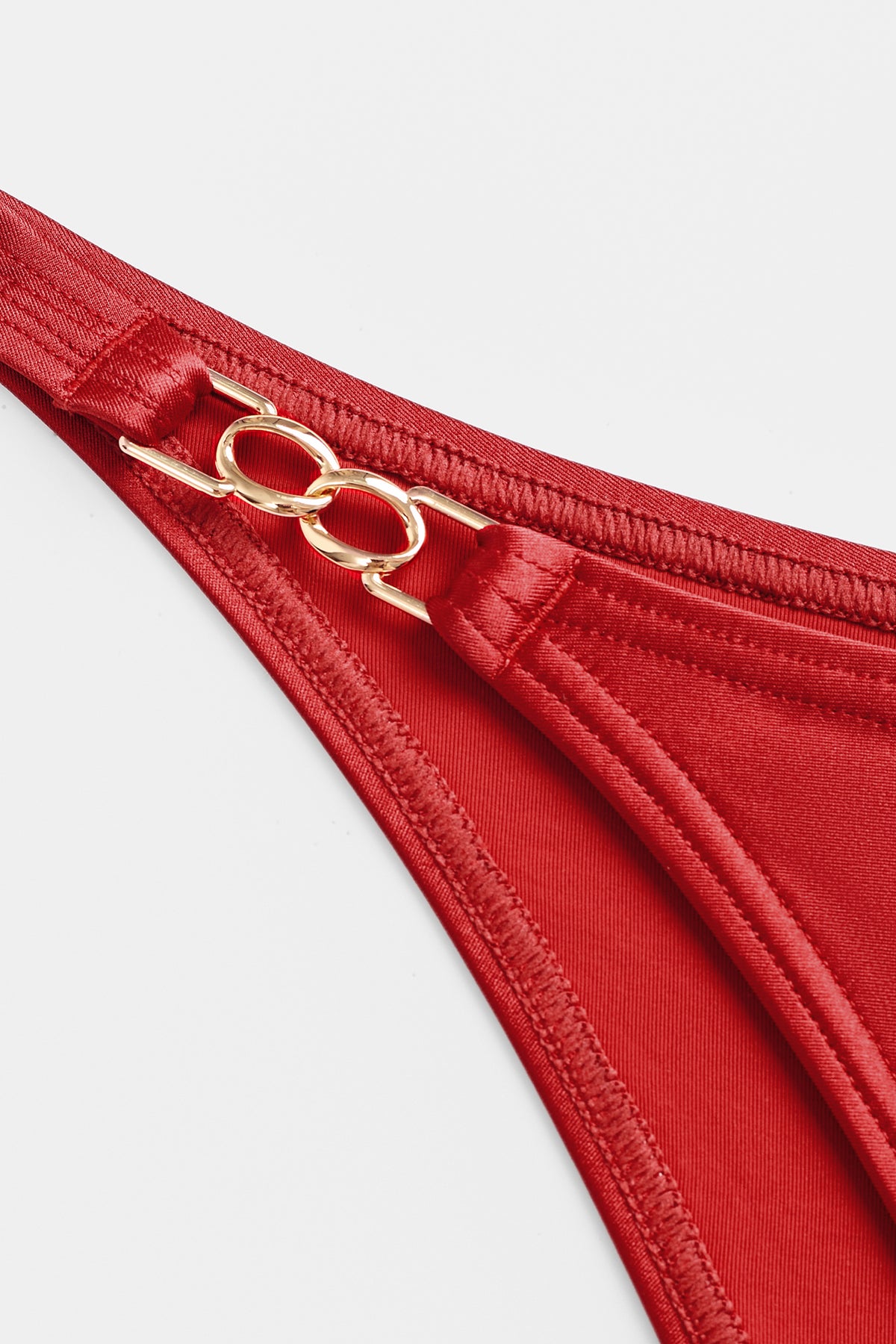 French Romance Red Bikini Set
