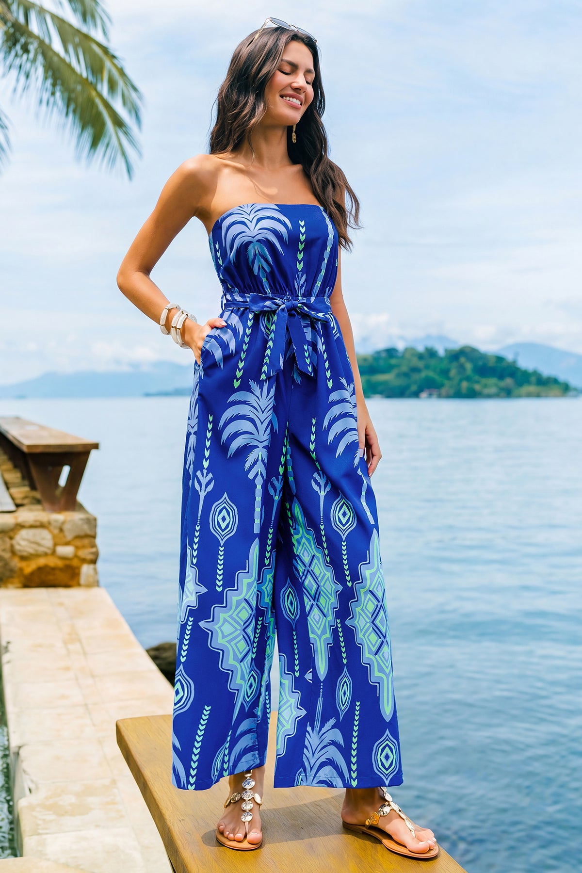 Fresh Cut Flowers Boho Jumpsuit