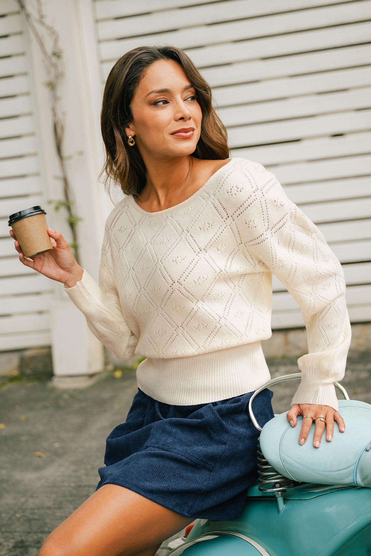 Front & Center Beige Sweater