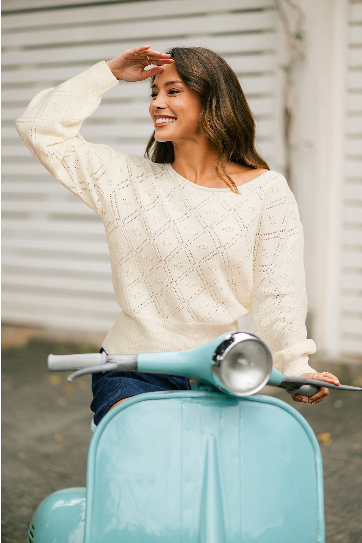 Front & Center Beige Sweater