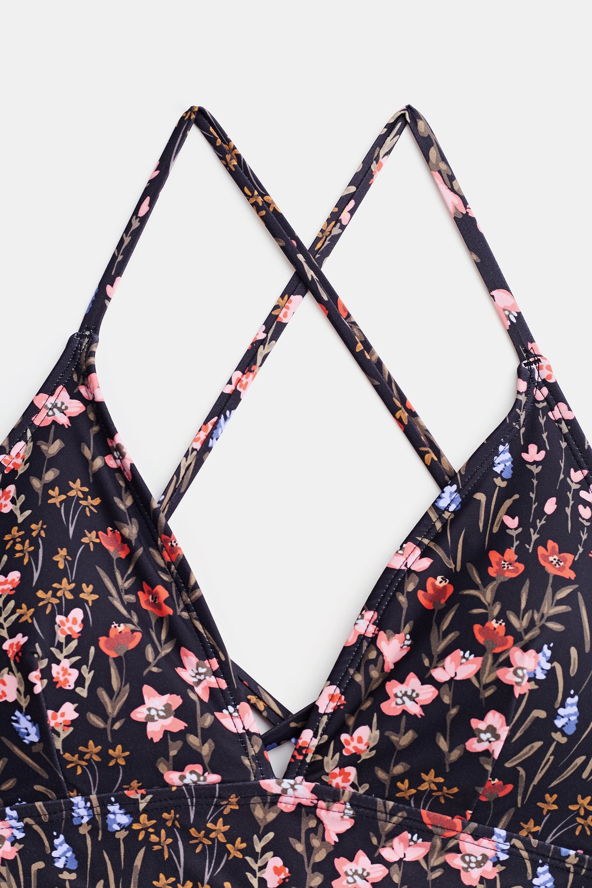 Garden Meadows V-Neck Bralette & Mid Rise Hipster Bikini Set