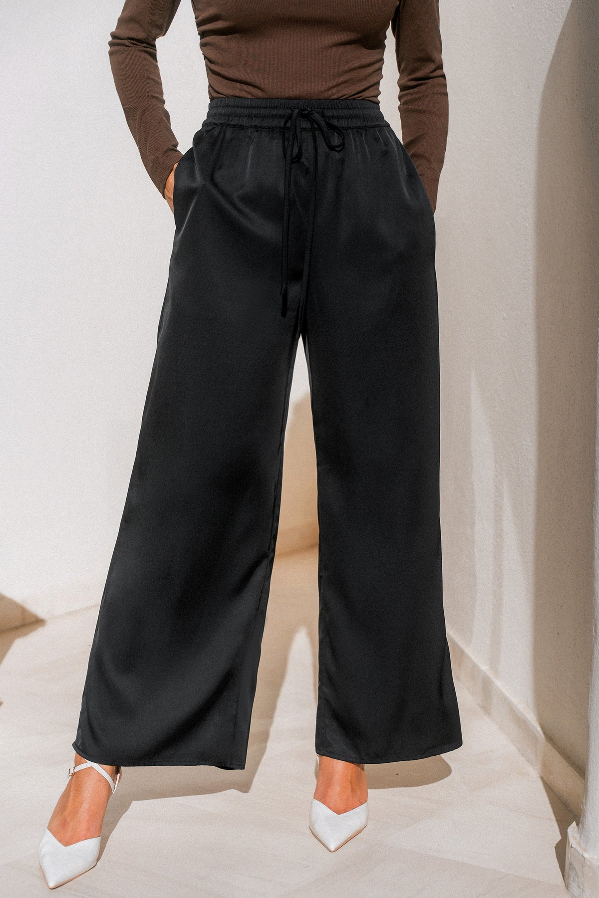 Going With It Black Pants