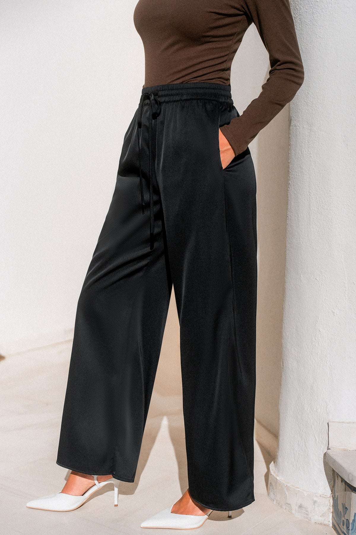 Going With It Black Pants