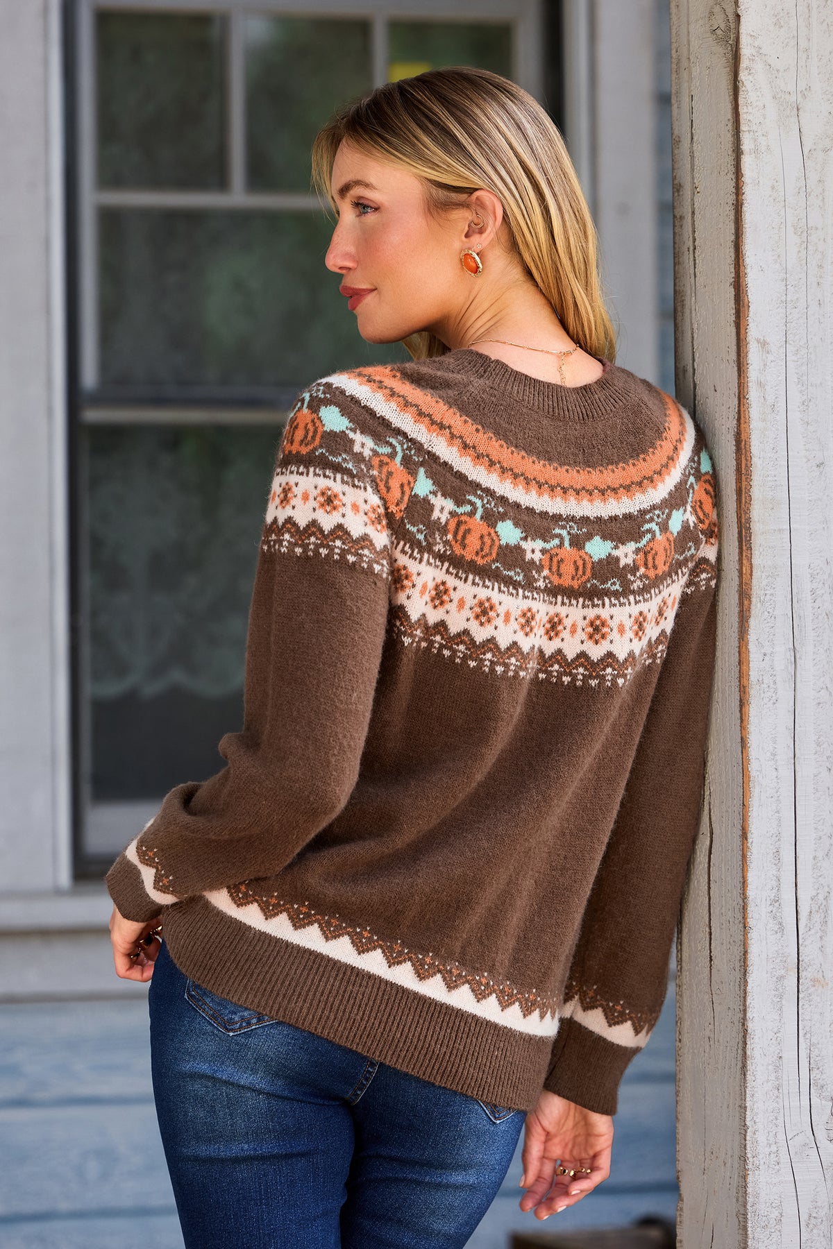 Golden Harvest Brown Sweater