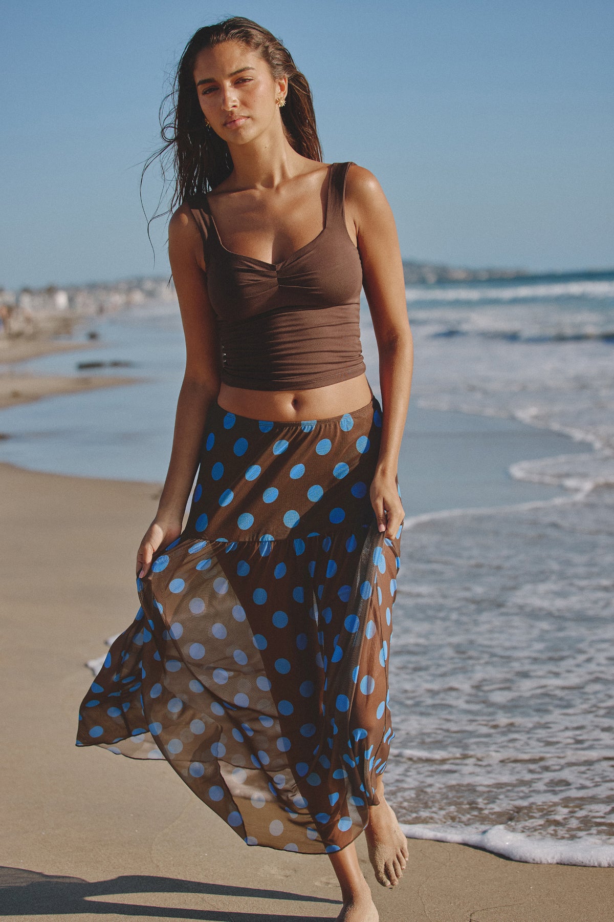 Golden Hour Photo Polka Dot Cover-Up Sarong