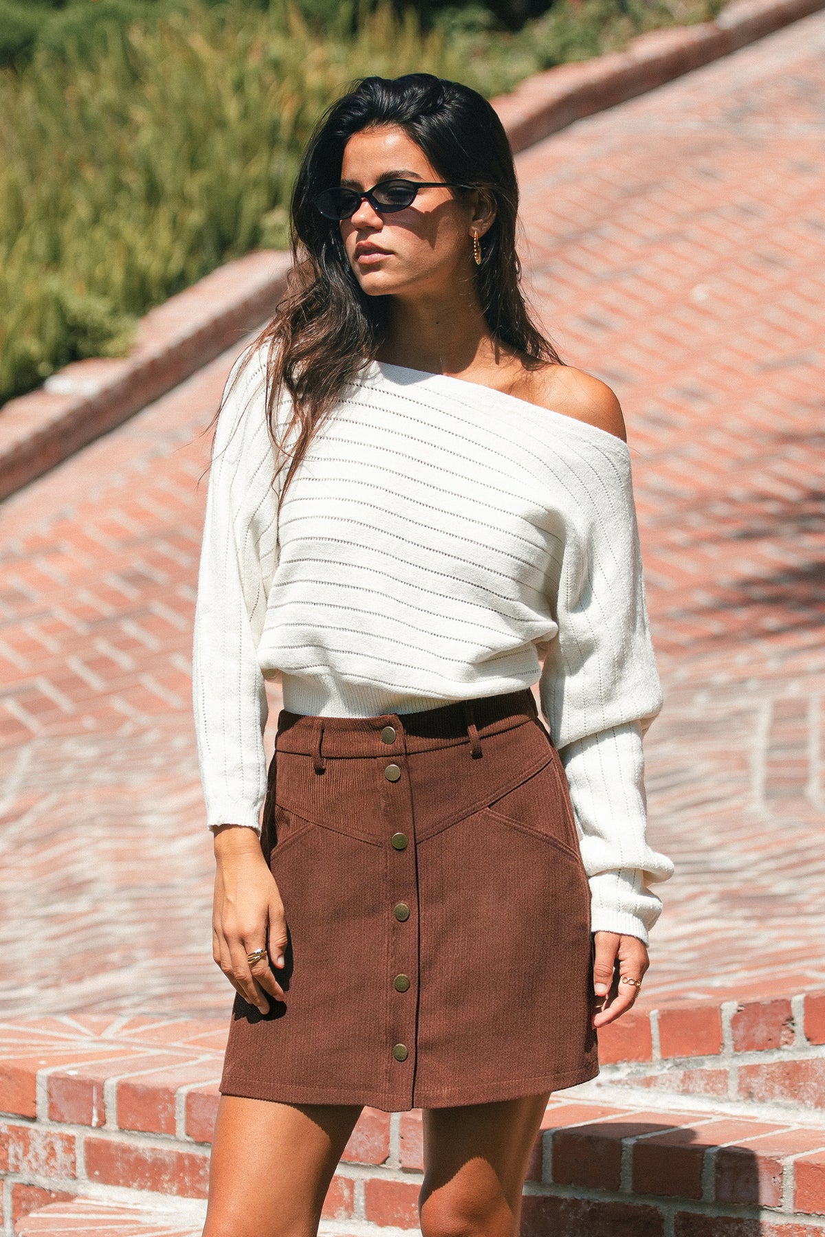Good for the Soul Brown Mini Skirt