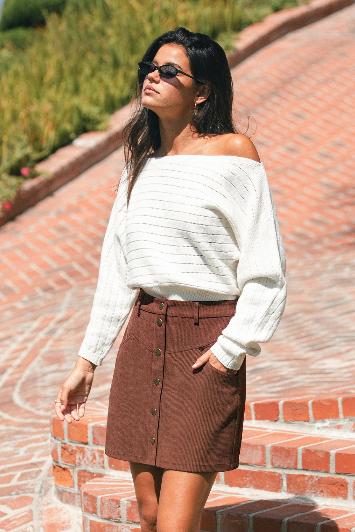 Good for the Soul Brown Mini Skirt