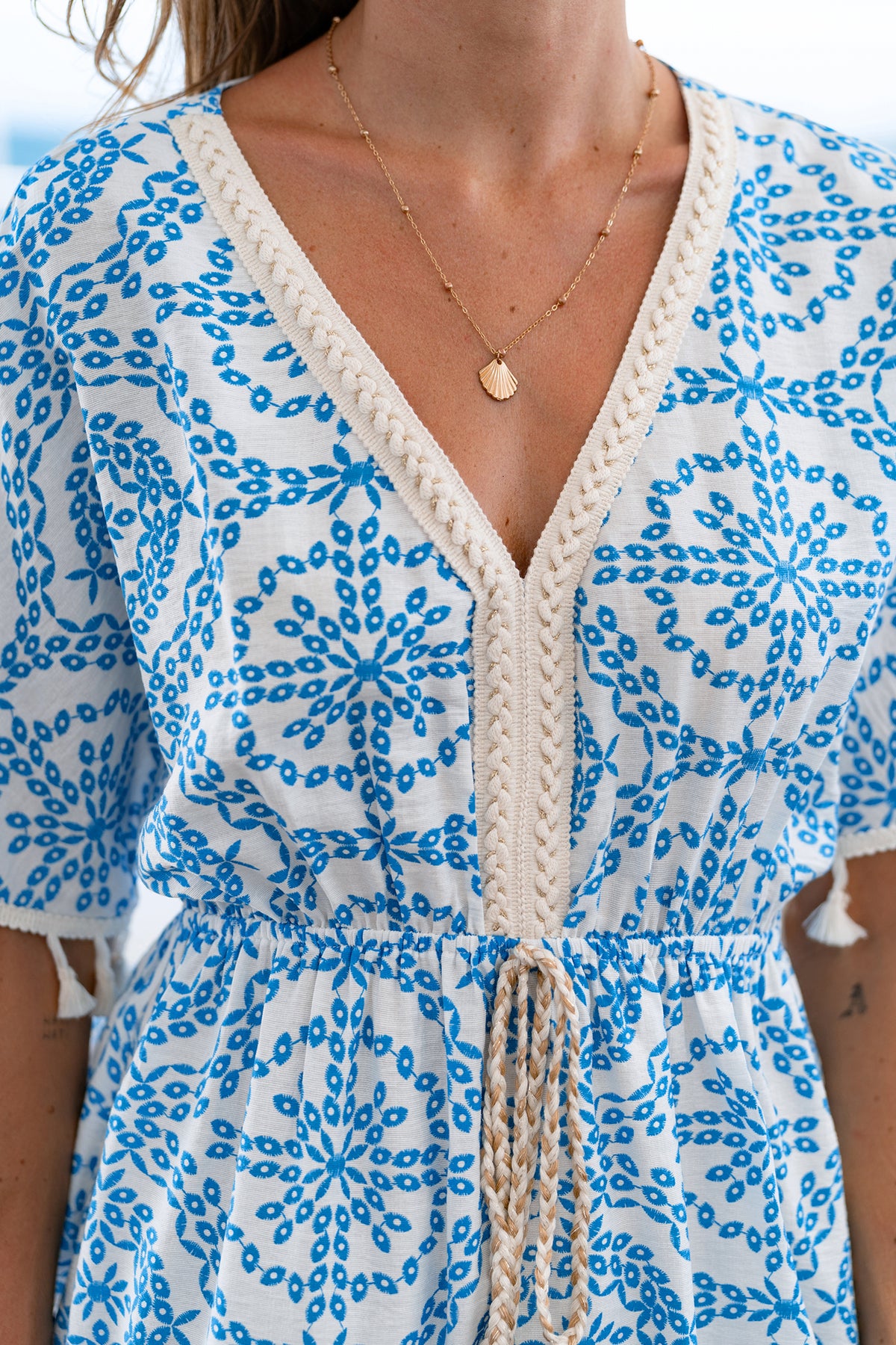 Good Karma Ornate Mini Dress