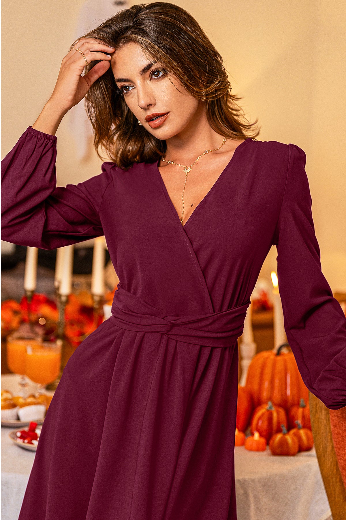 Hannah Red Mini Dress