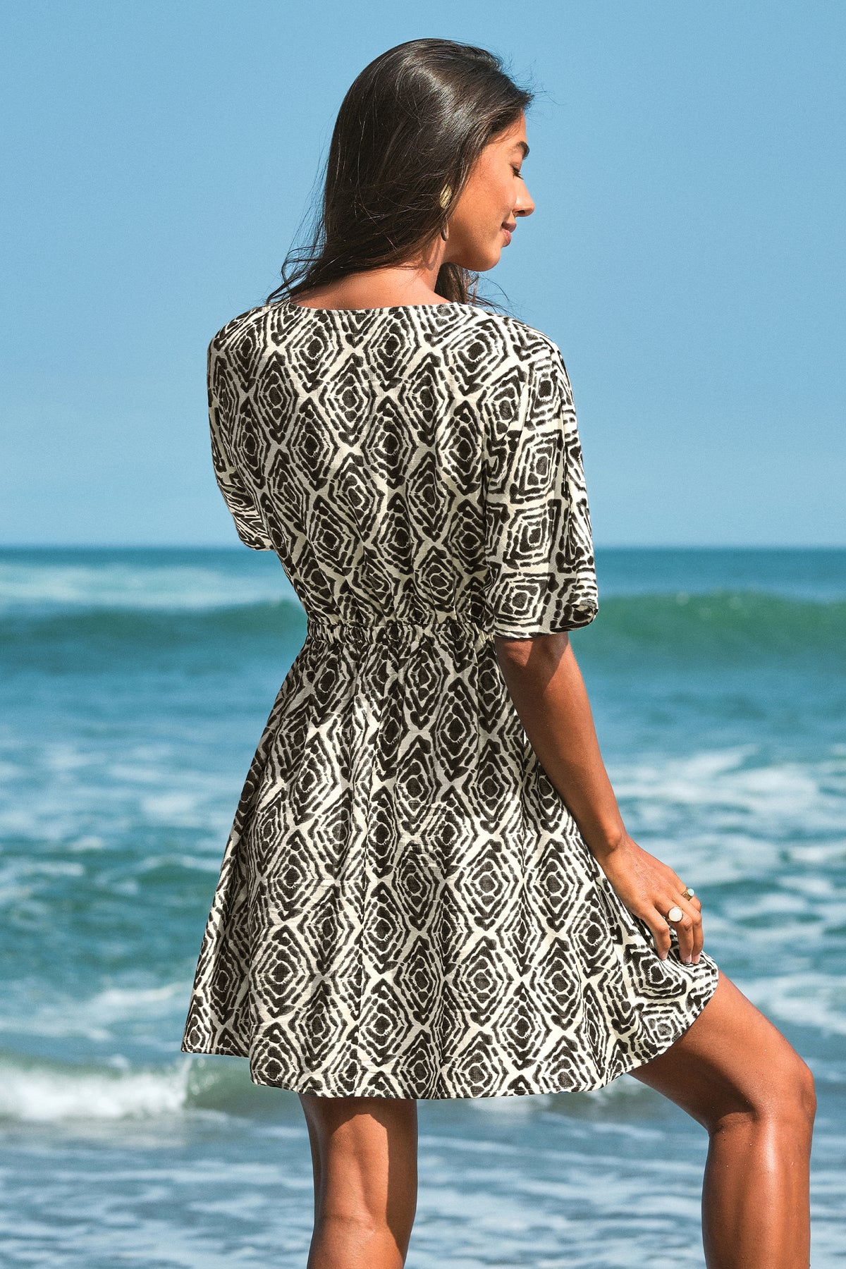 Harmony Lane Geo Mini Dress