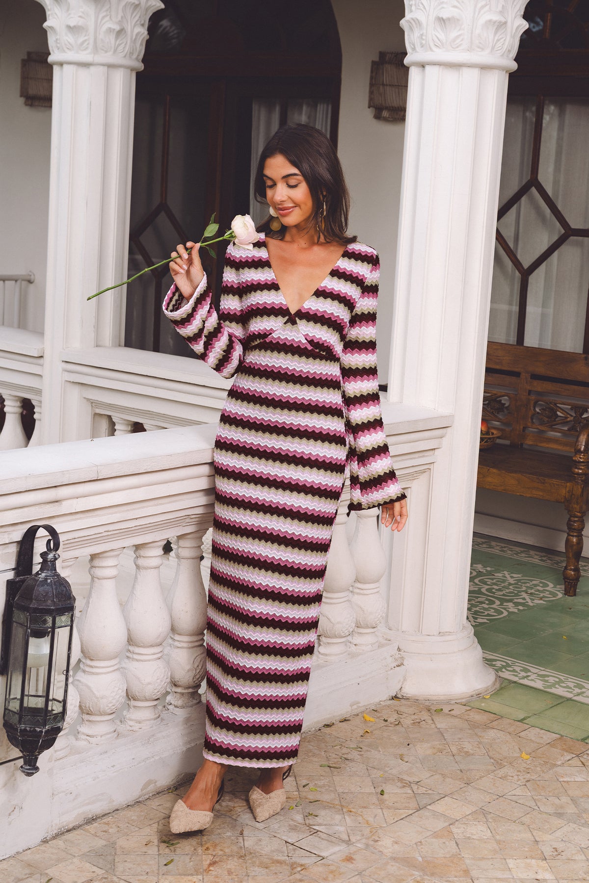 Head Over Heels Striped Maxi Dress