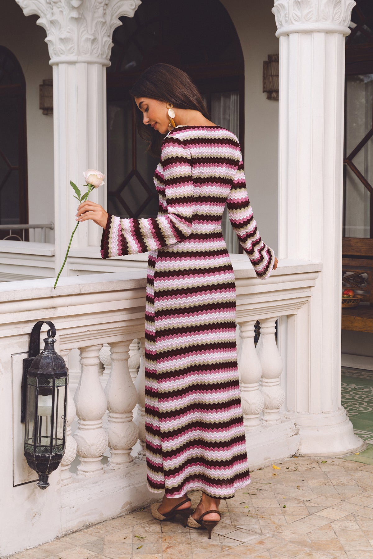 Head Over Heels Striped Maxi Dress