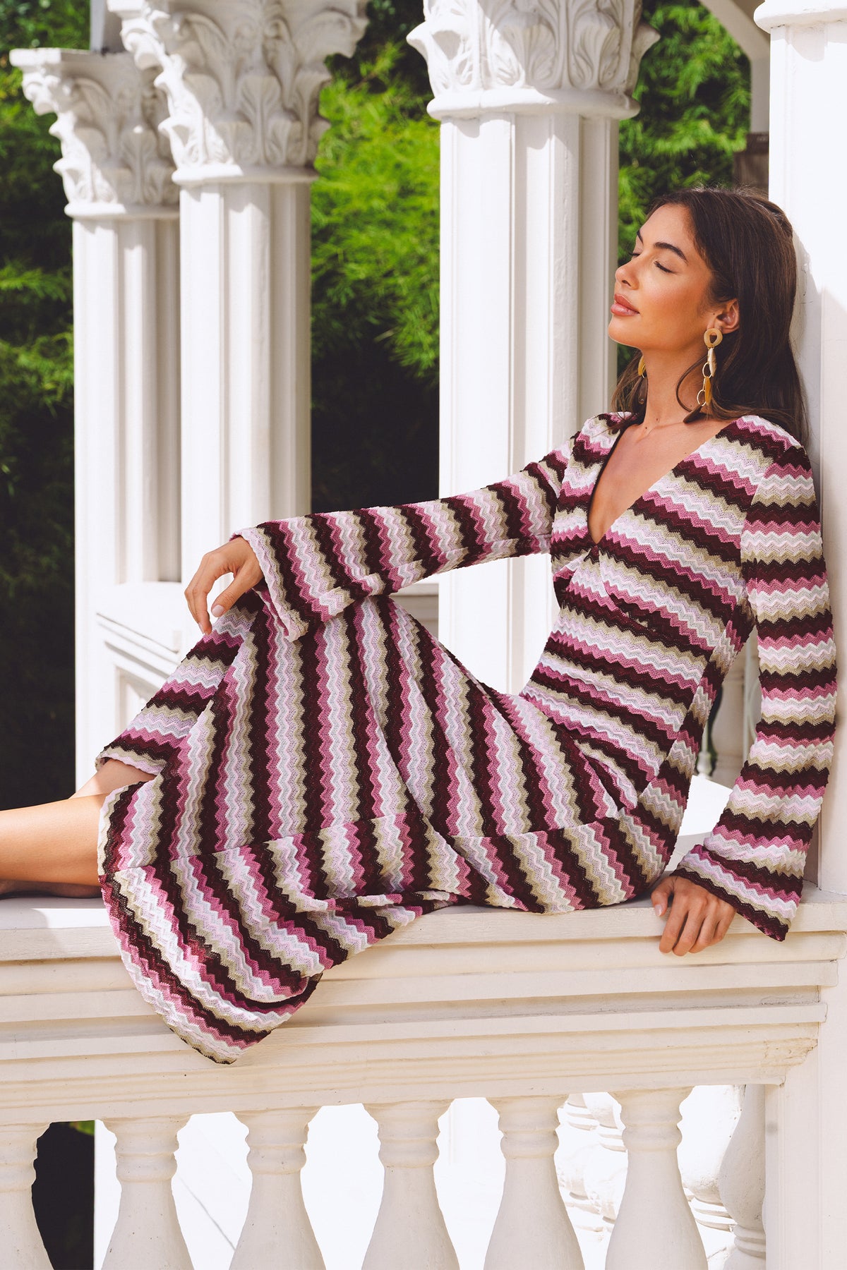 Head Over Heels Striped Maxi Dress