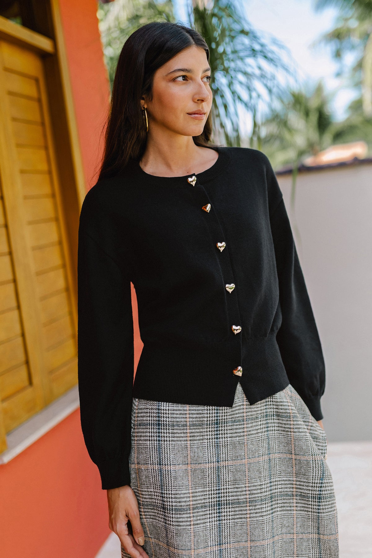 Heart of the Matter Black Cardigan