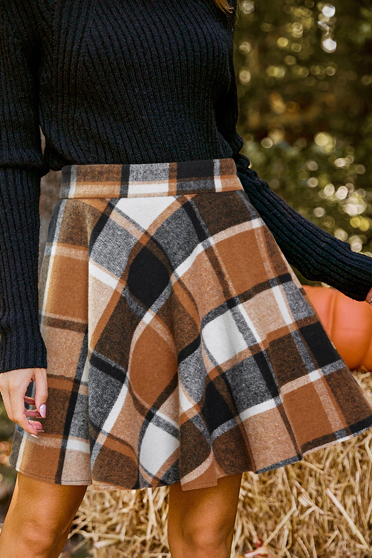 Hey Girl Plaid Mini Skirt
