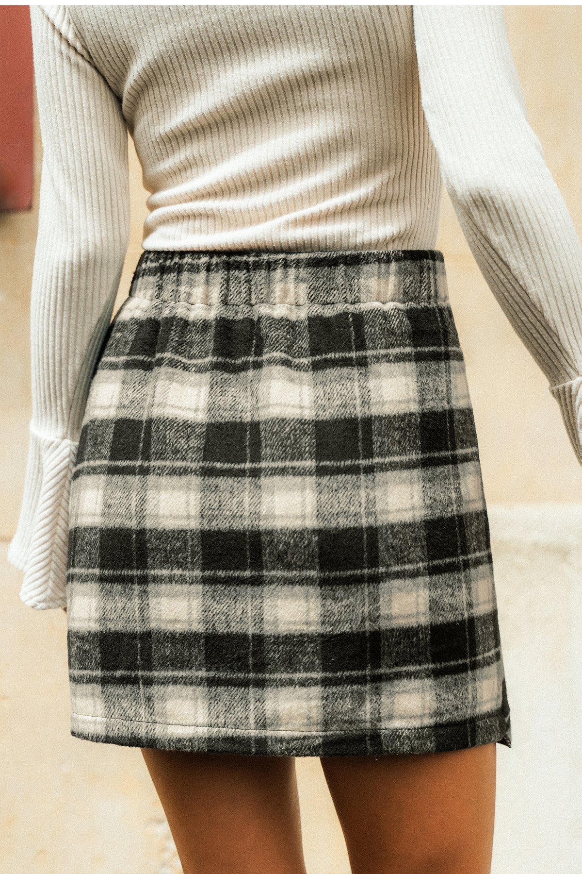 High Maintenance Plaid Mini Skirt