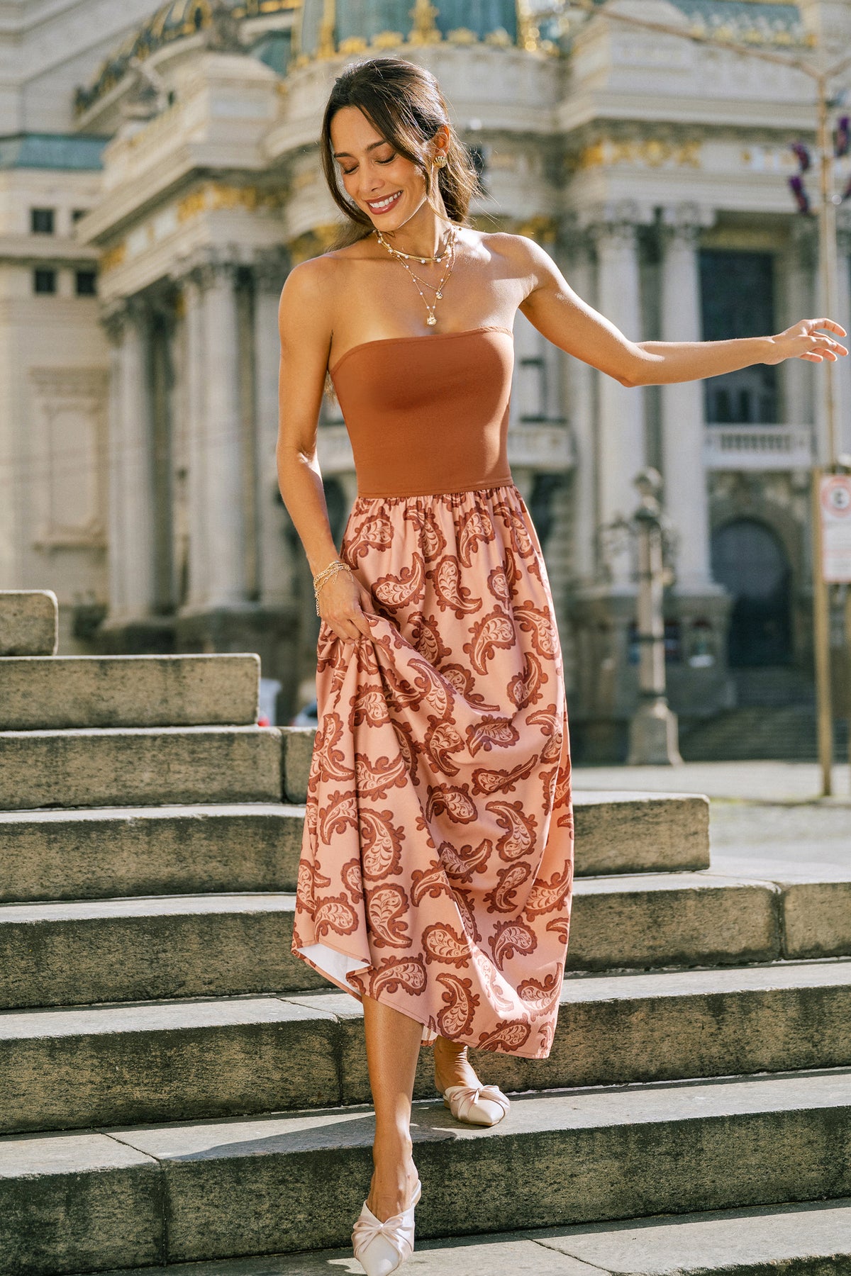 Holiday Romance Paisley Maxi Dress