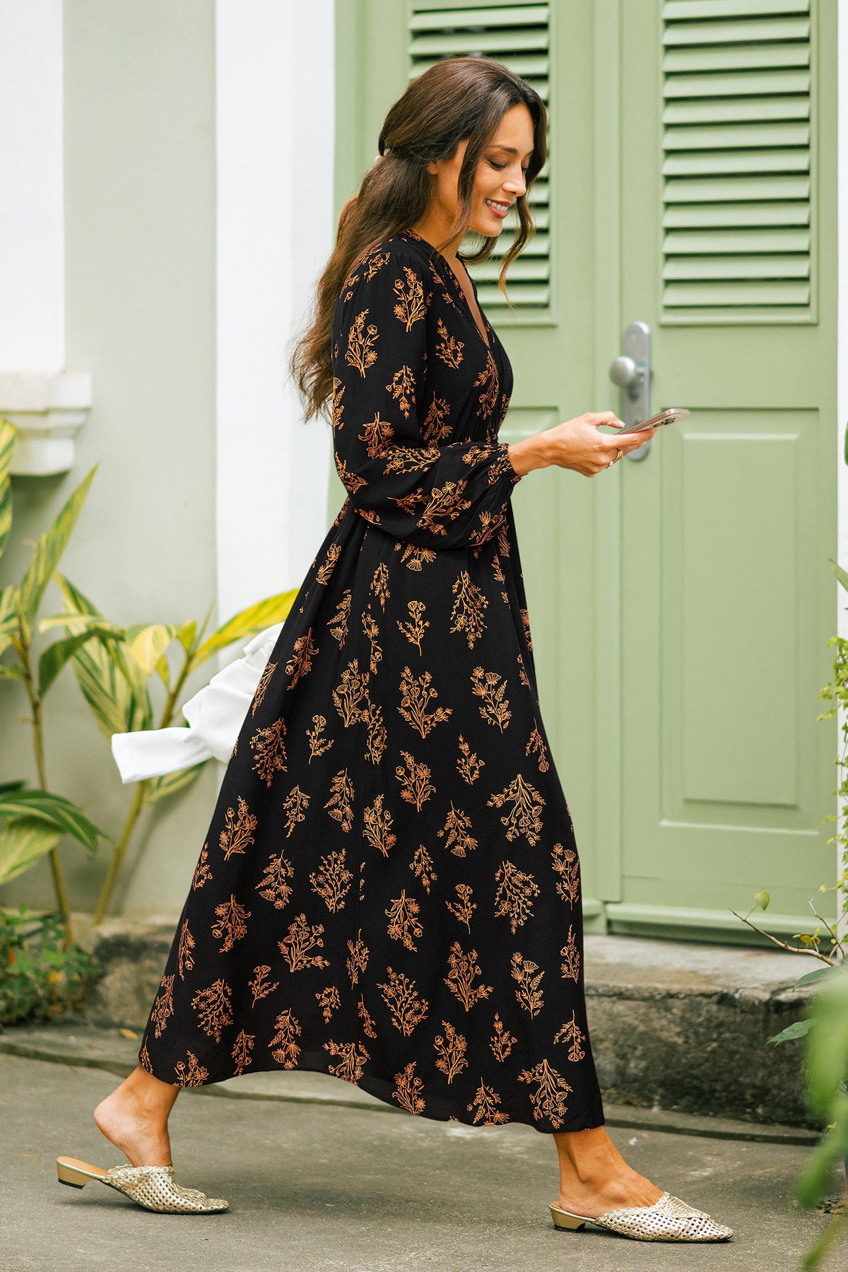 In Good Nature Floral Maxi Dress