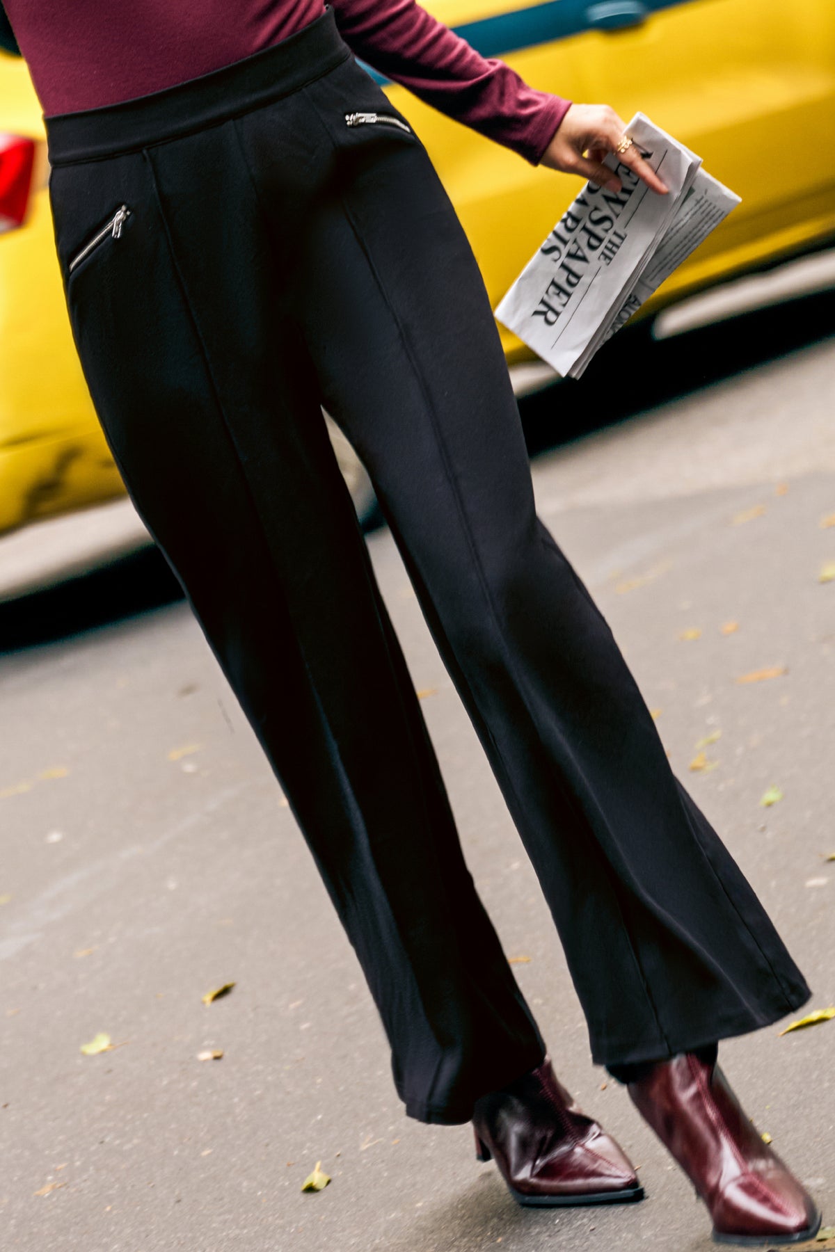 In Line Black Pants