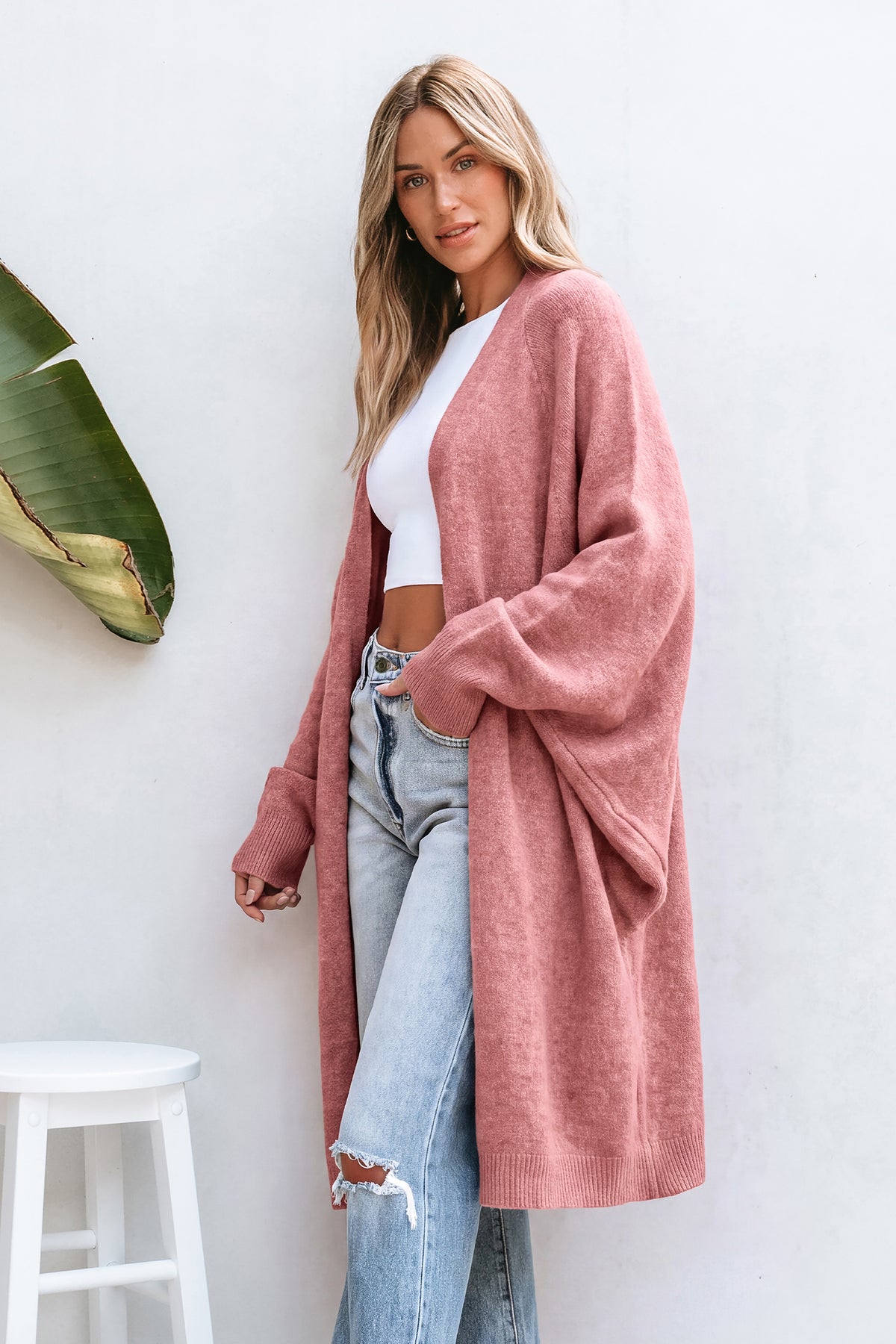 In No Hurry Pink Cardigan