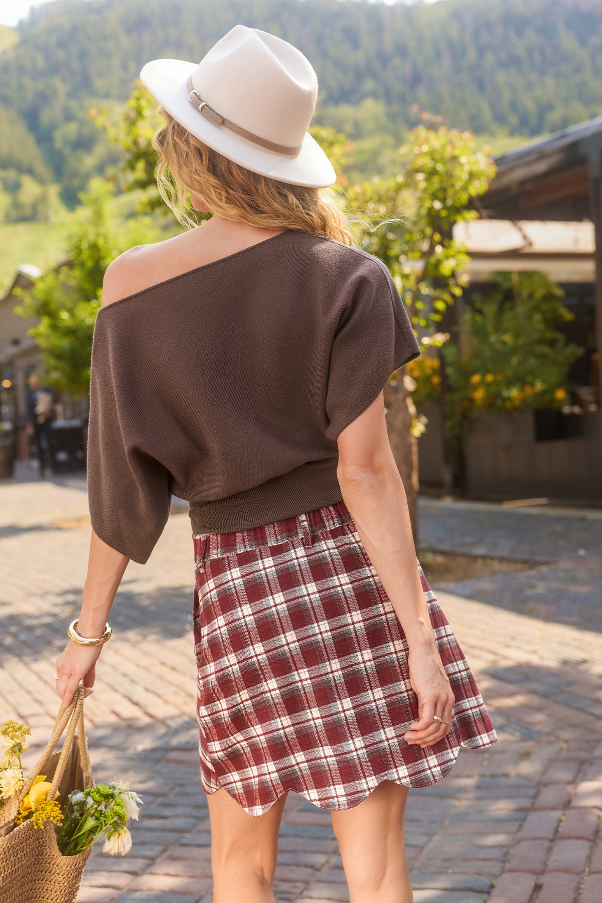 In the Mountains Plaid Mini Skirt