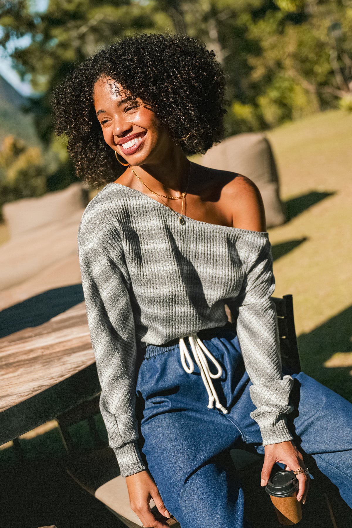 In the Shadows Striped Top