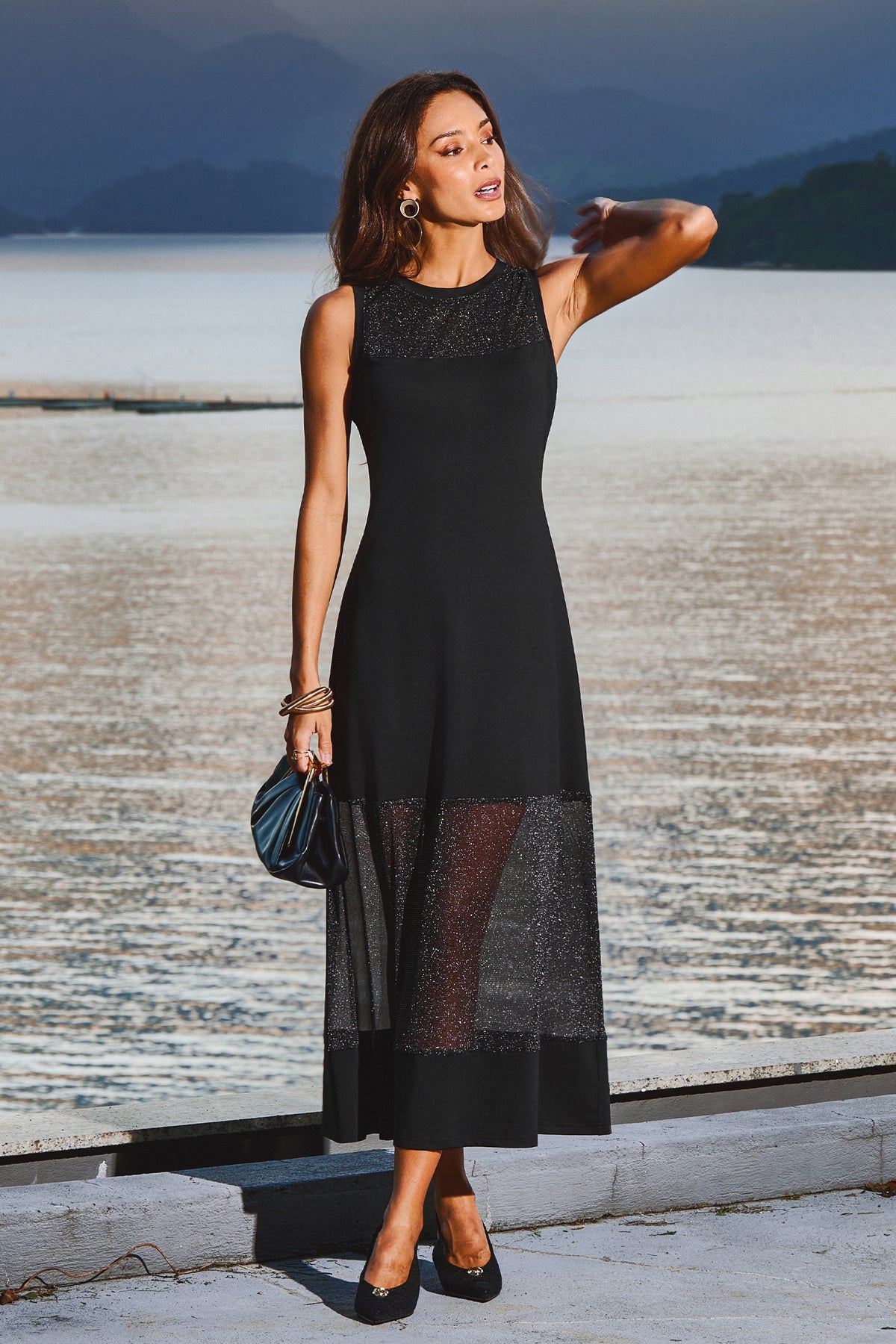In the Spotlight Black Maxi Dress