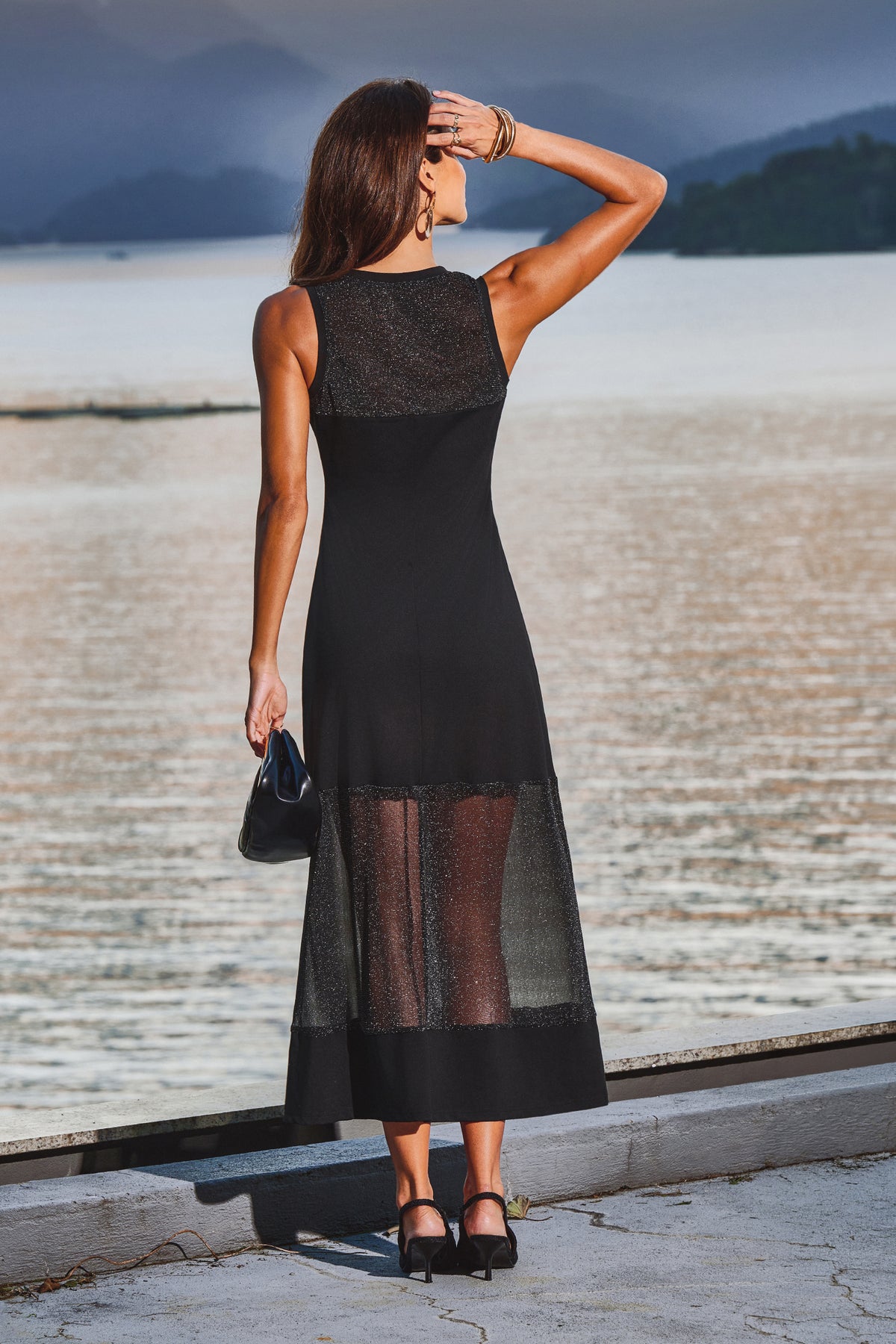 In the Spotlight Black Maxi Dress