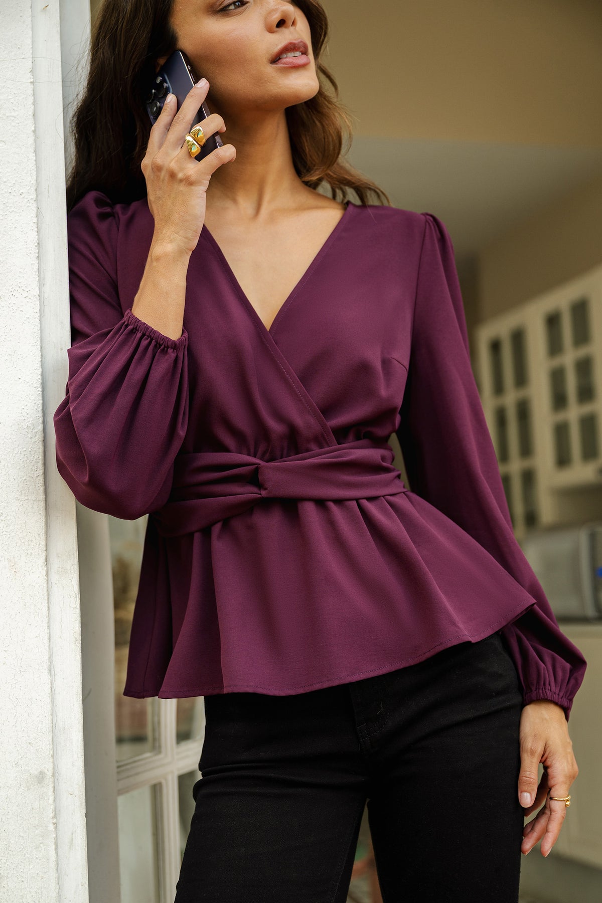 Iris Bloom Purple Top