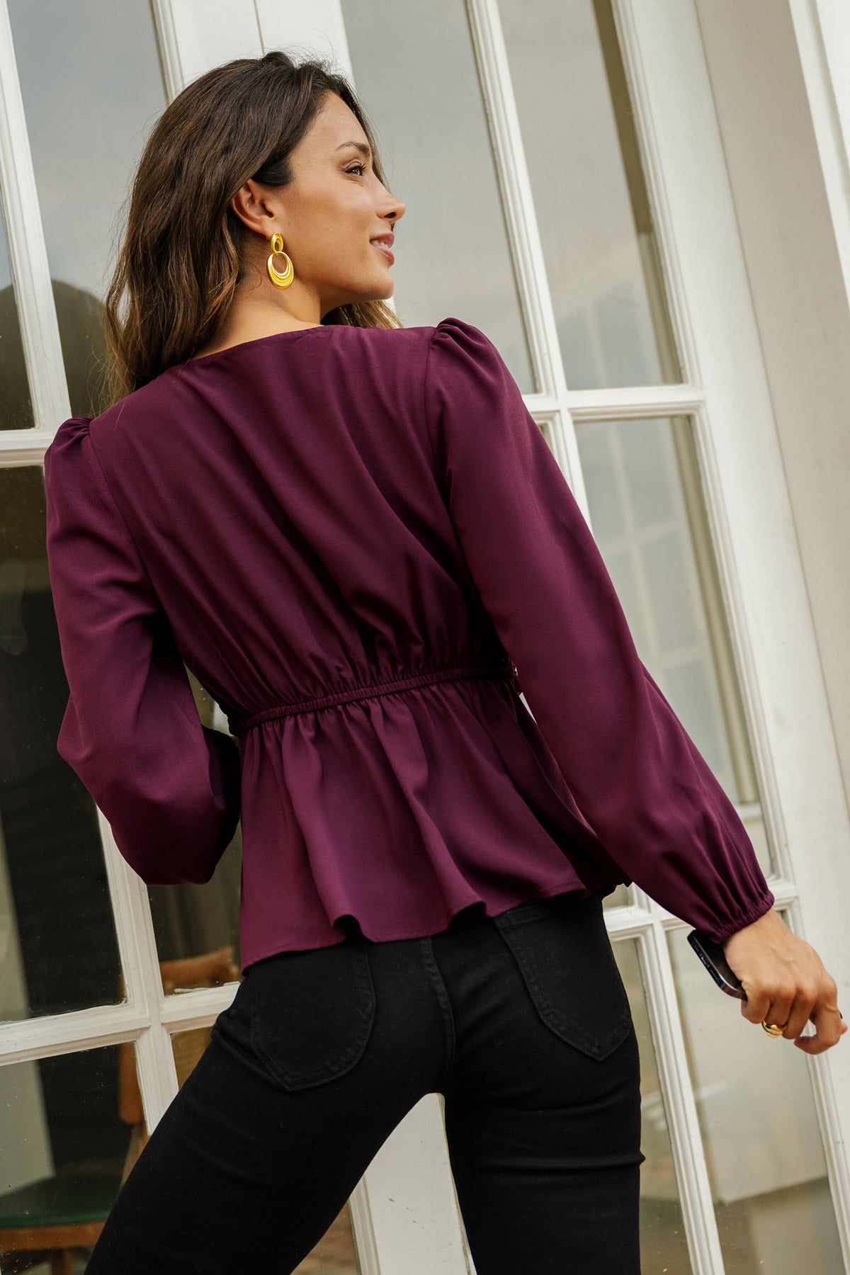 Iris Bloom Purple Top
