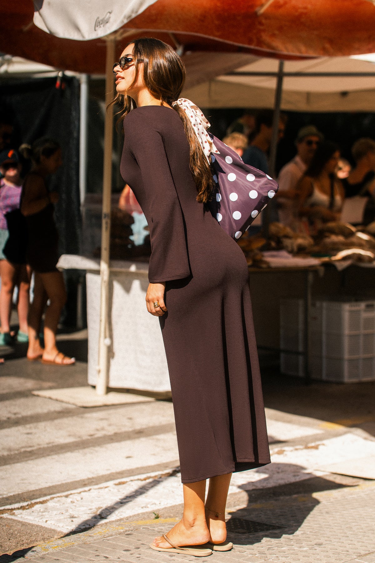 It Girl Brown Maxi Dress