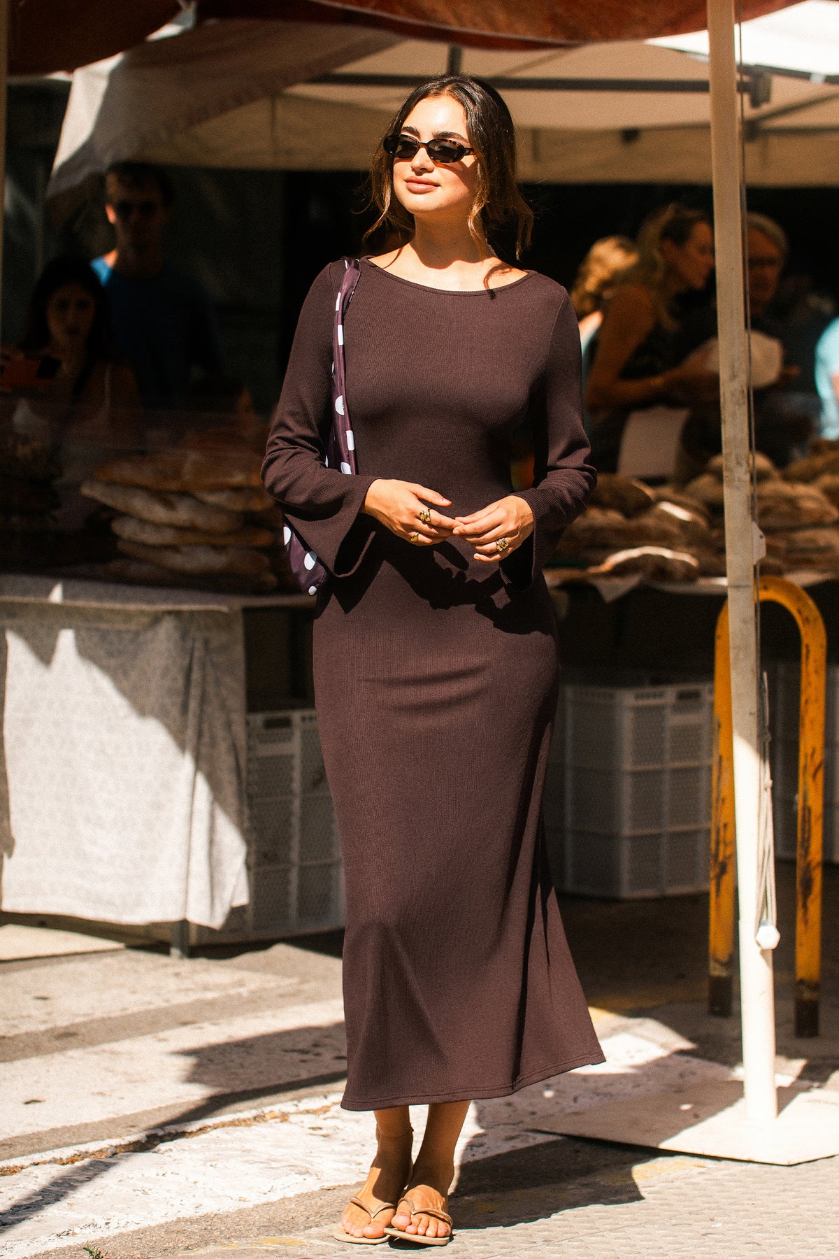 It Girl Brown Maxi Dress