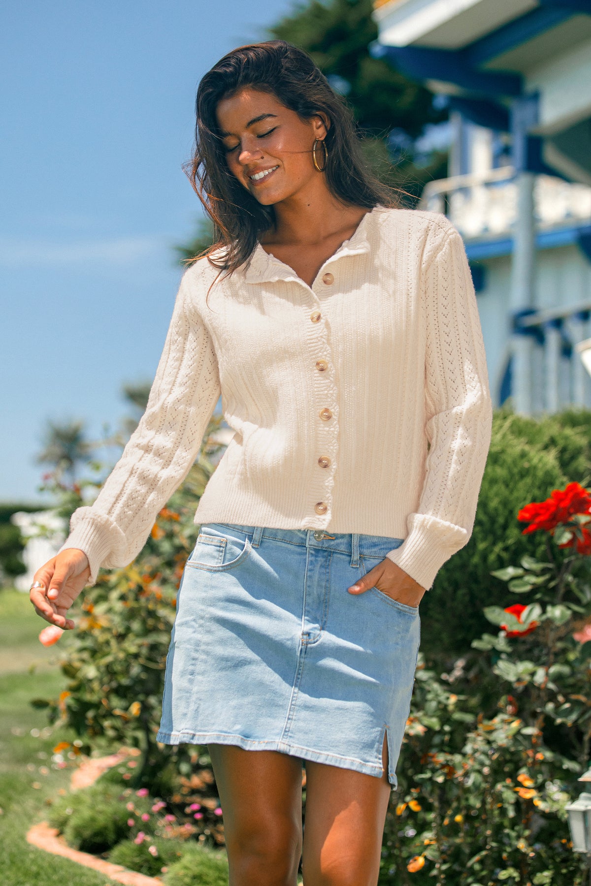 Keep Warm Beige Cardigan