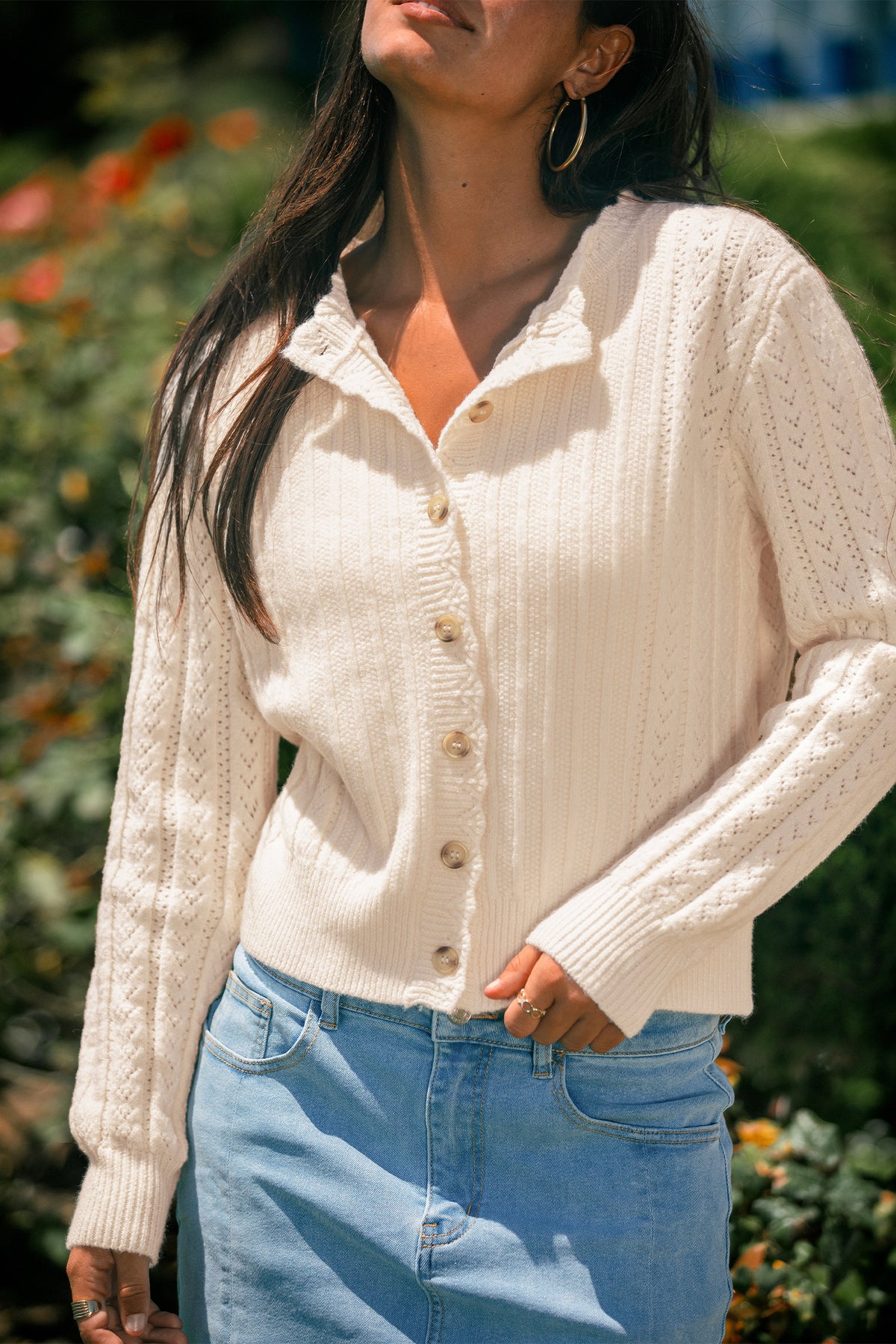 Keep Warm Beige Cardigan