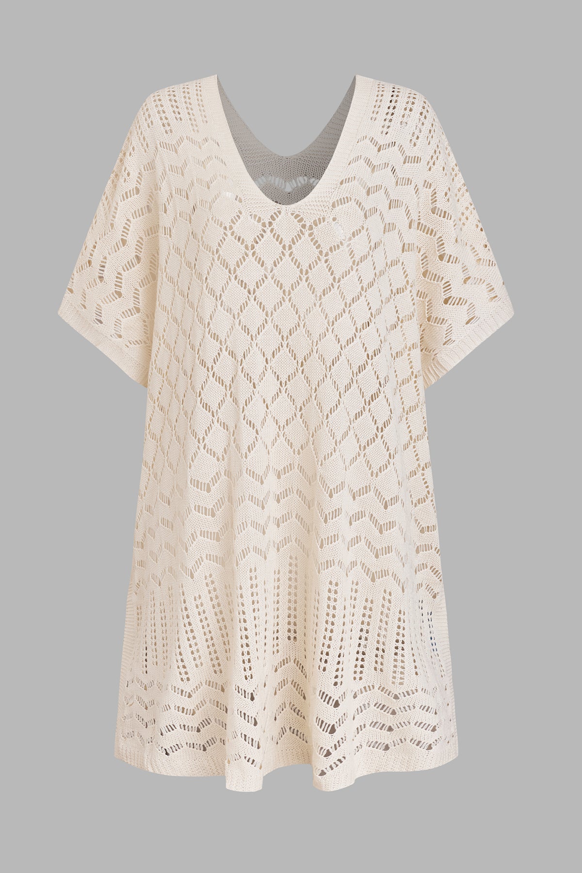 Laguna Escape Beige Cover-Up Mini Dress