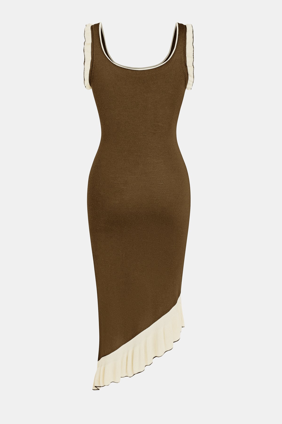 Last Call Brown Midi Sweater Dress