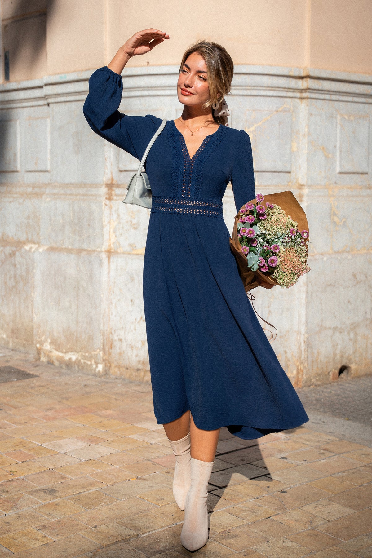 Live a Little Blue Midi Dress