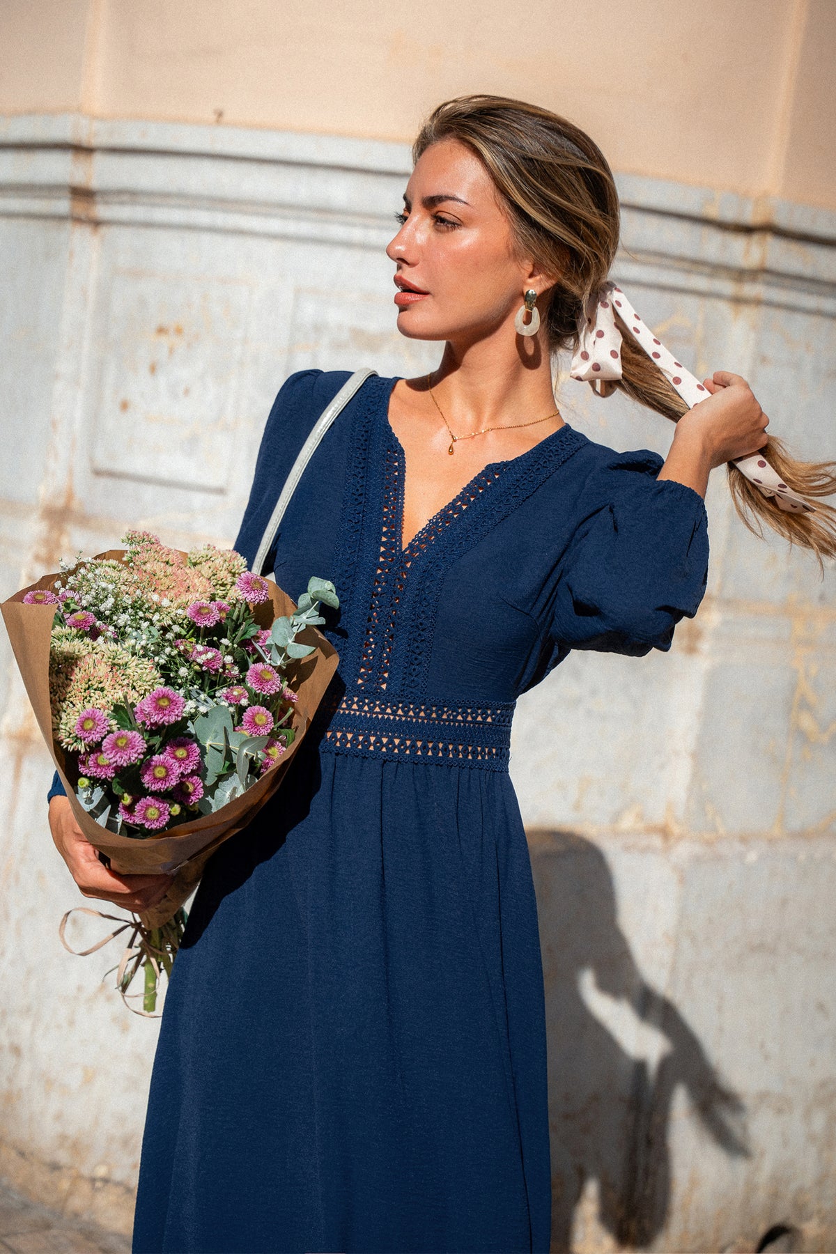 Live a Little Blue Midi Dress