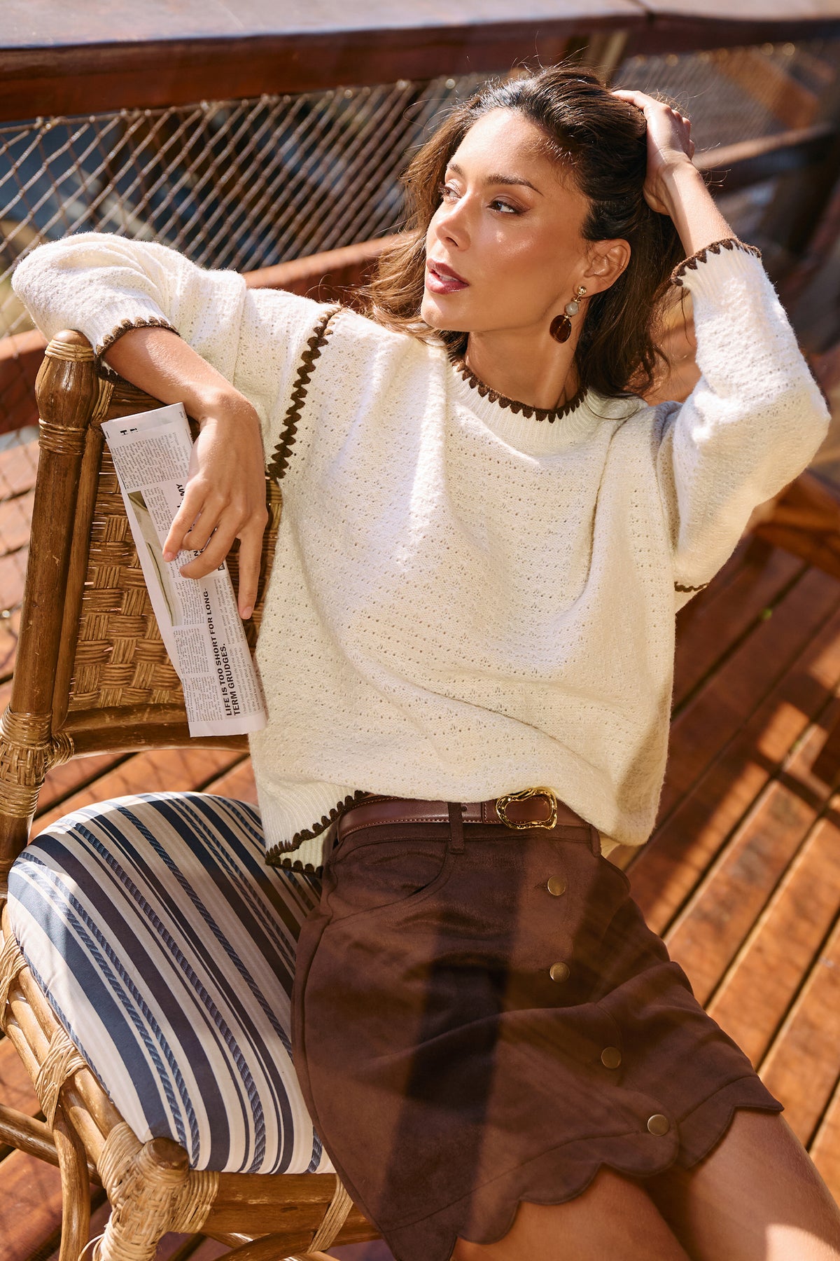 Looking Good Beige Sweater