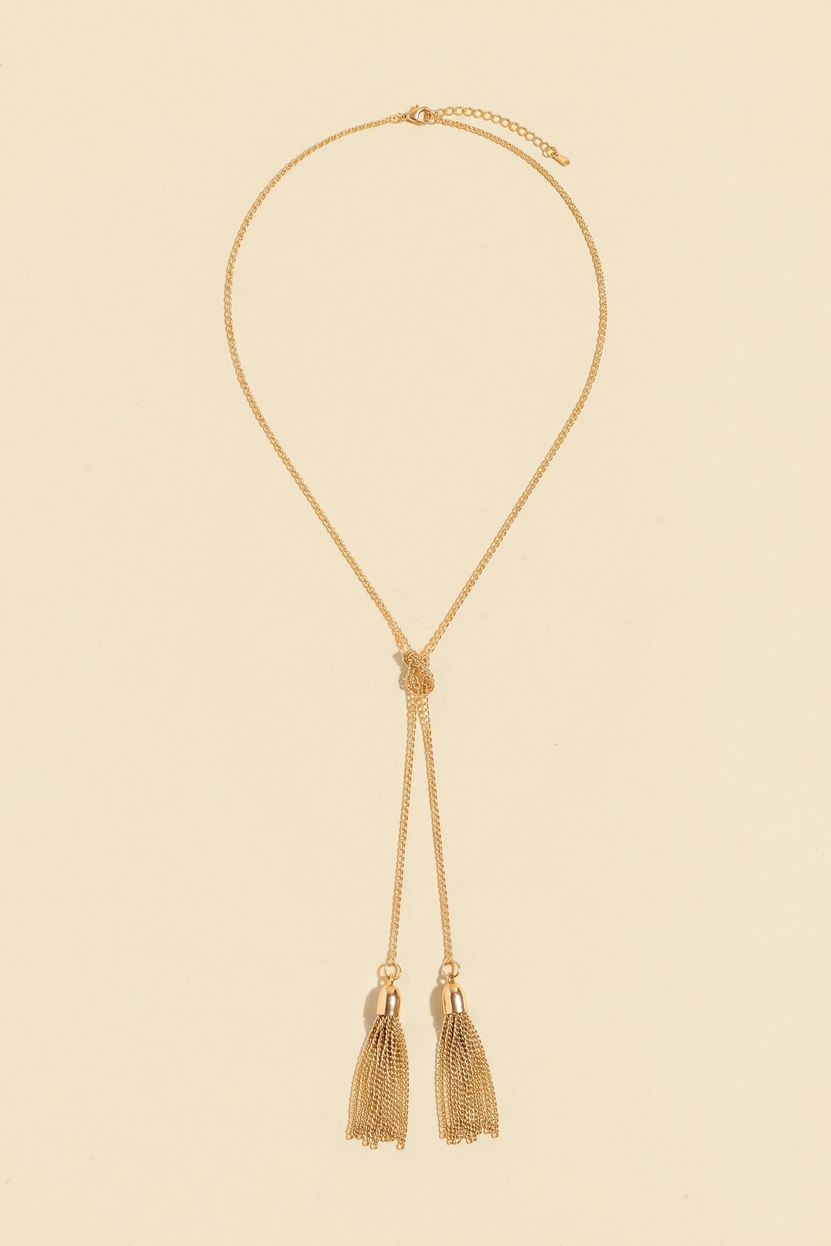 Loose Ends Gold-Tone Necklace