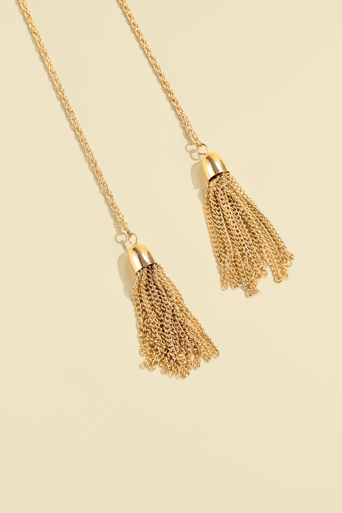 Loose Ends Gold-Tone Necklace