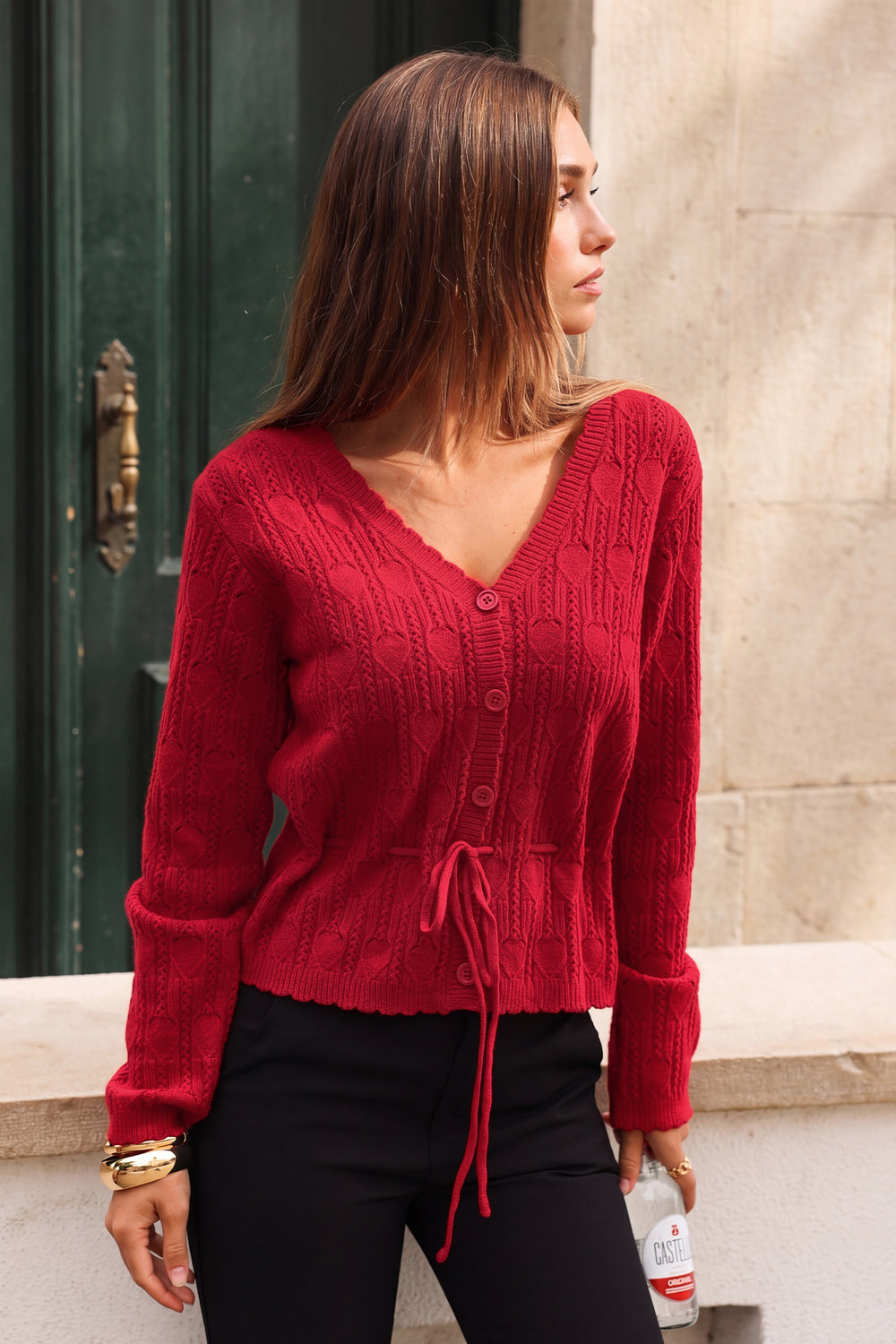 Lovestruck Red Cardigan