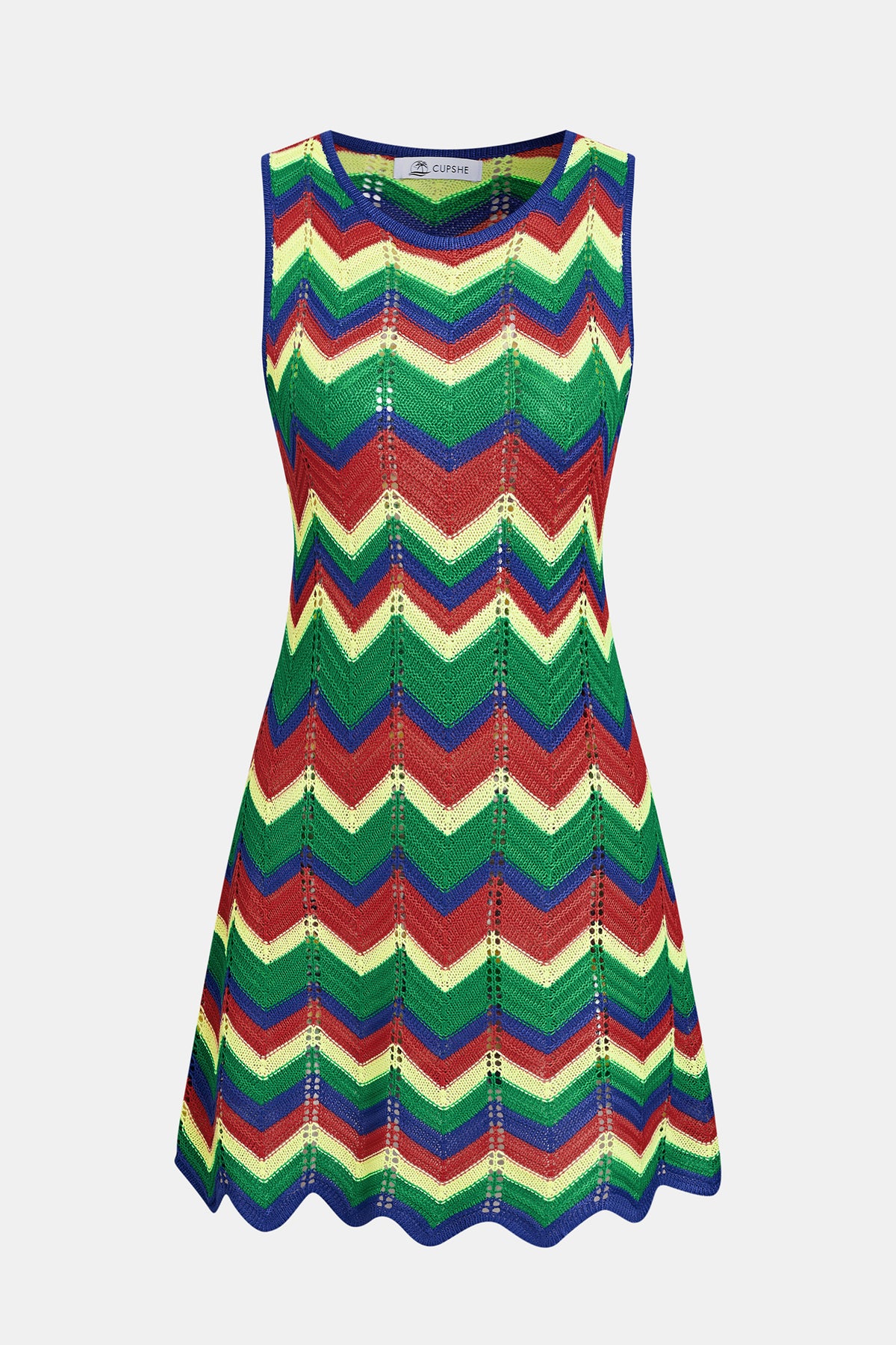 Main Attraction Chevron Mini Dress