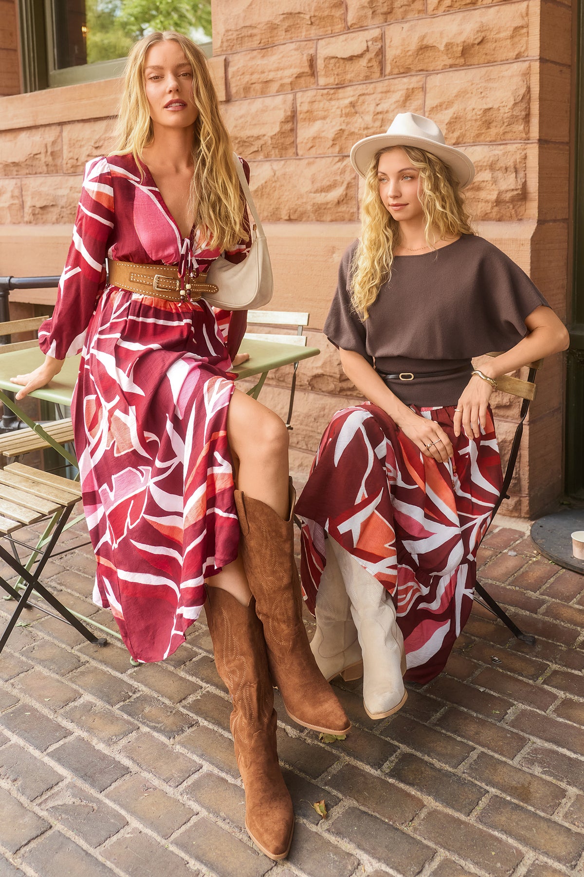 Meadow Walk Tropical Maxi Dress